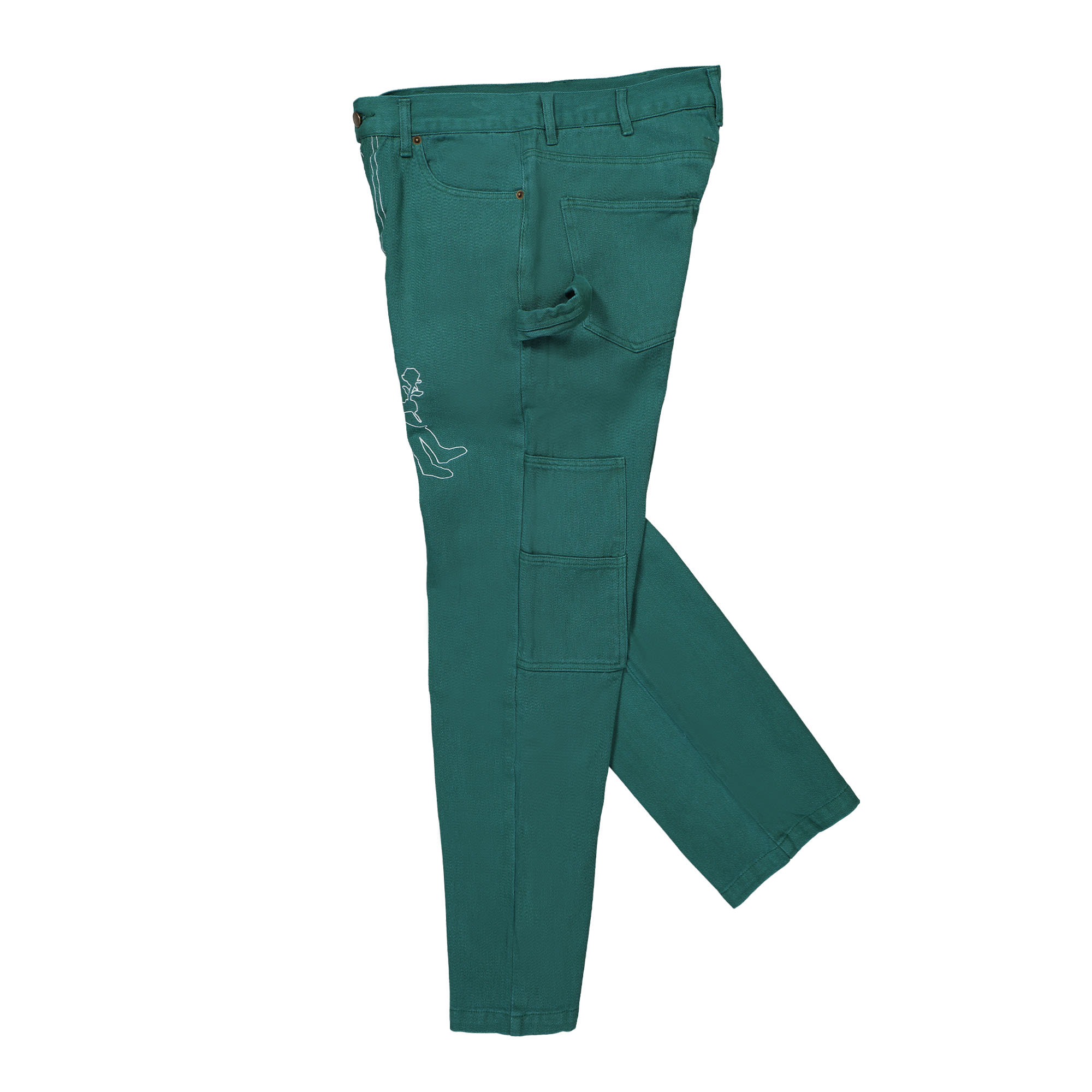 Kidsuper Studios Swingset Cord Pant Green Casual Pants Close-up | Overkill