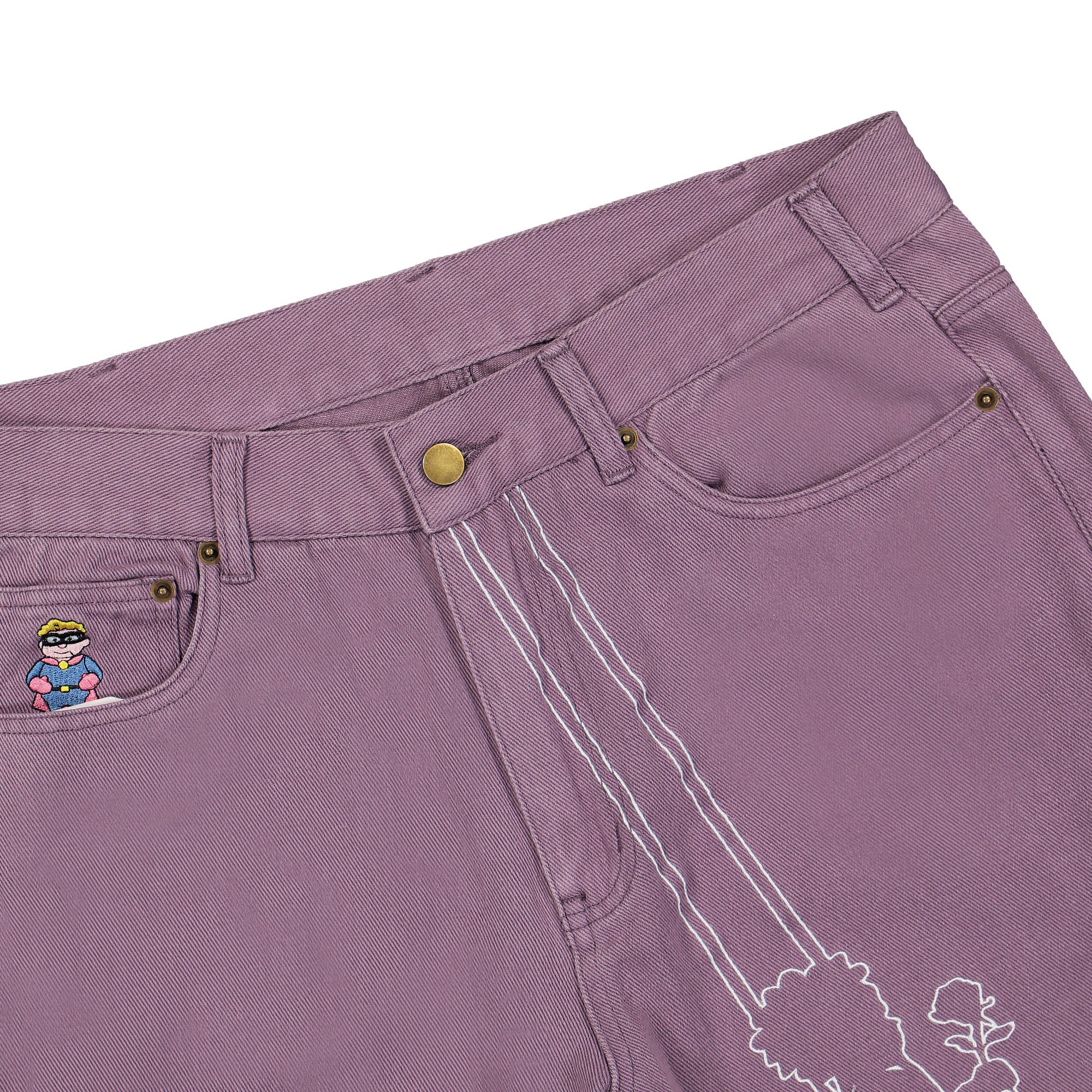 Kidsuper Studios Swingset Pant Purple Casual Pants Detailfoto | Overkill