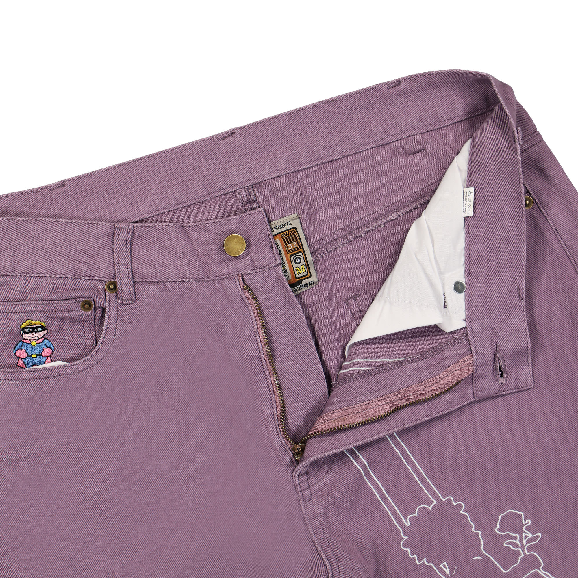 Kidsuper Studios Swingset Pant Purple Casual Pants Detail view 1 | Overkill