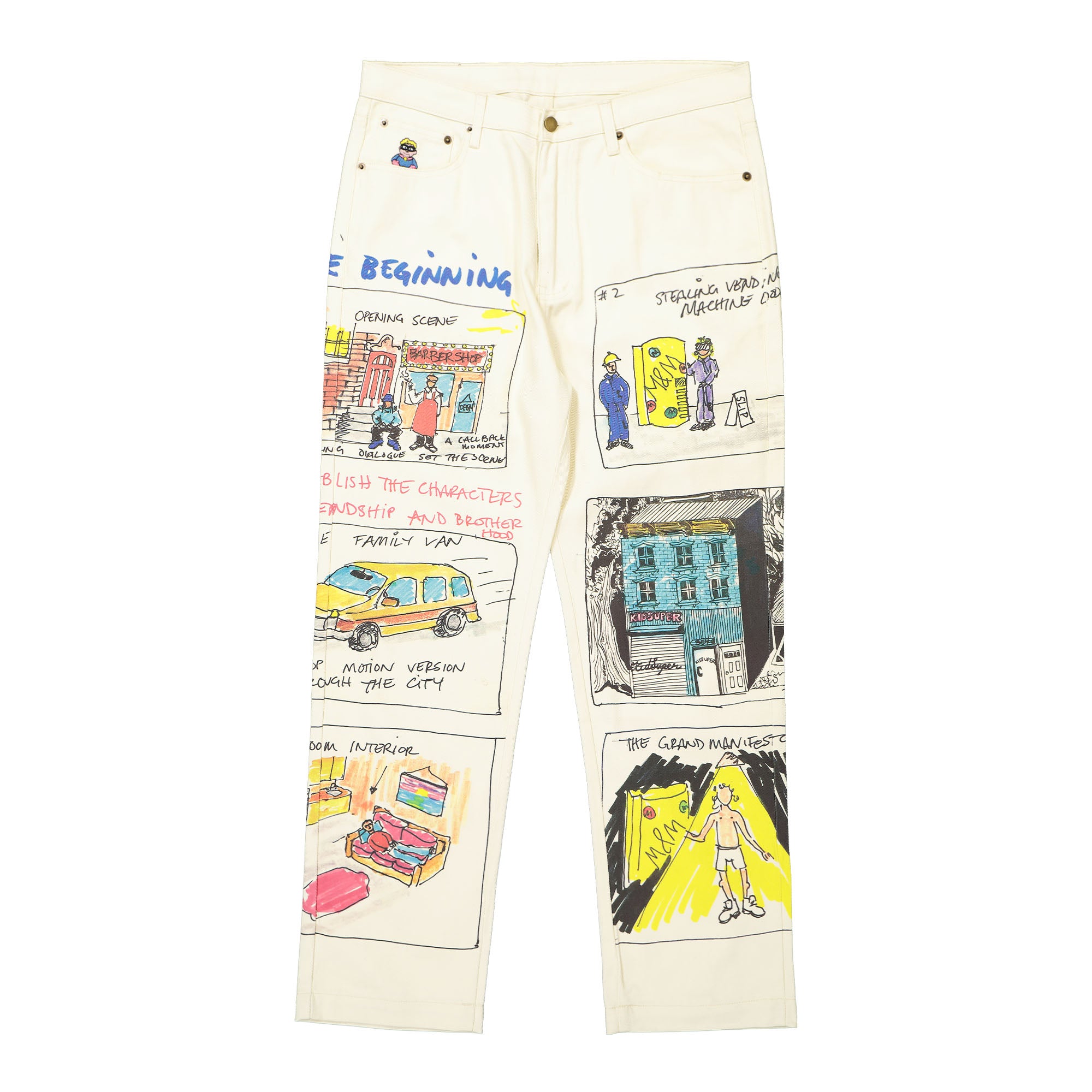 Kidsuper Studios Screenplay Pant Cream Sweat & Track Pants KSAW22-08-07 | Overkill
