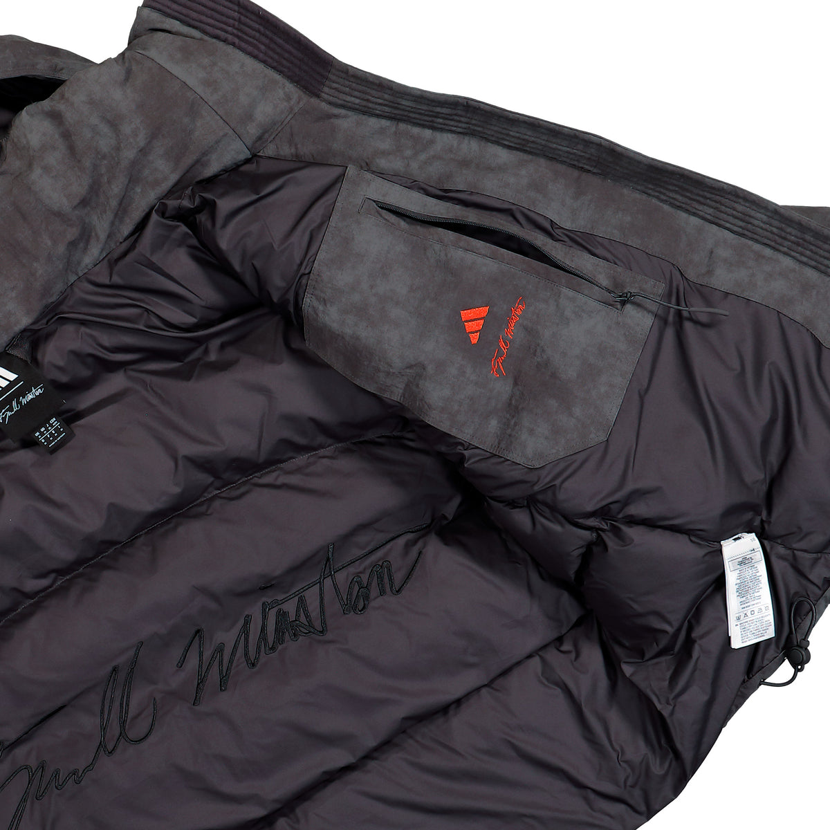 Tyrrell Winston x adidas Z.N.E. Puffer Jacket Utility Black Jacket KT1534 Detail View 3 | Overkill