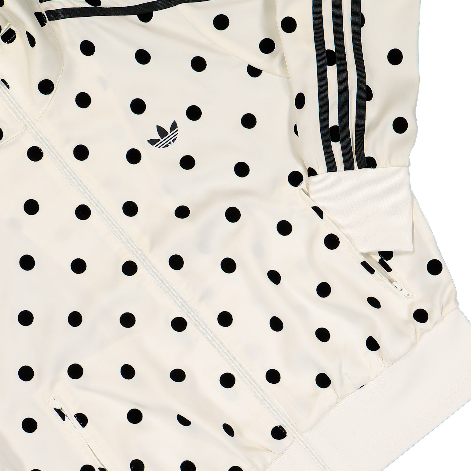 adidas Satin Polka Dots Track Top Off White Track Jacket KV1165 Detail View 1 | Overkill