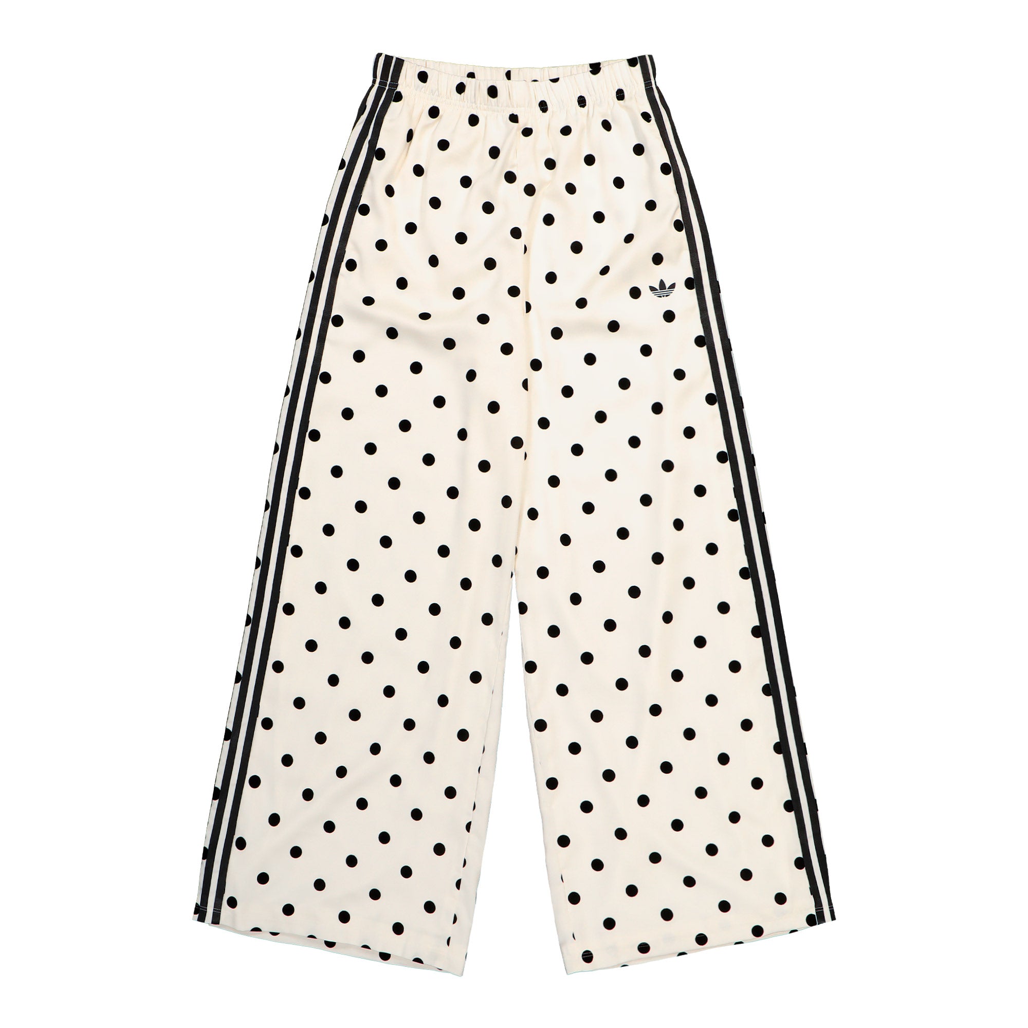 adidas Satin Polka Dots Wide Leg Pant Off White Track Pant KV1168 | Overkill