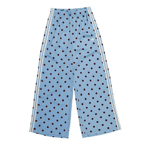 adidas Satin Polka Dots Wide Leg Pant Clear Sky Track Pant KV1170 | Overkill