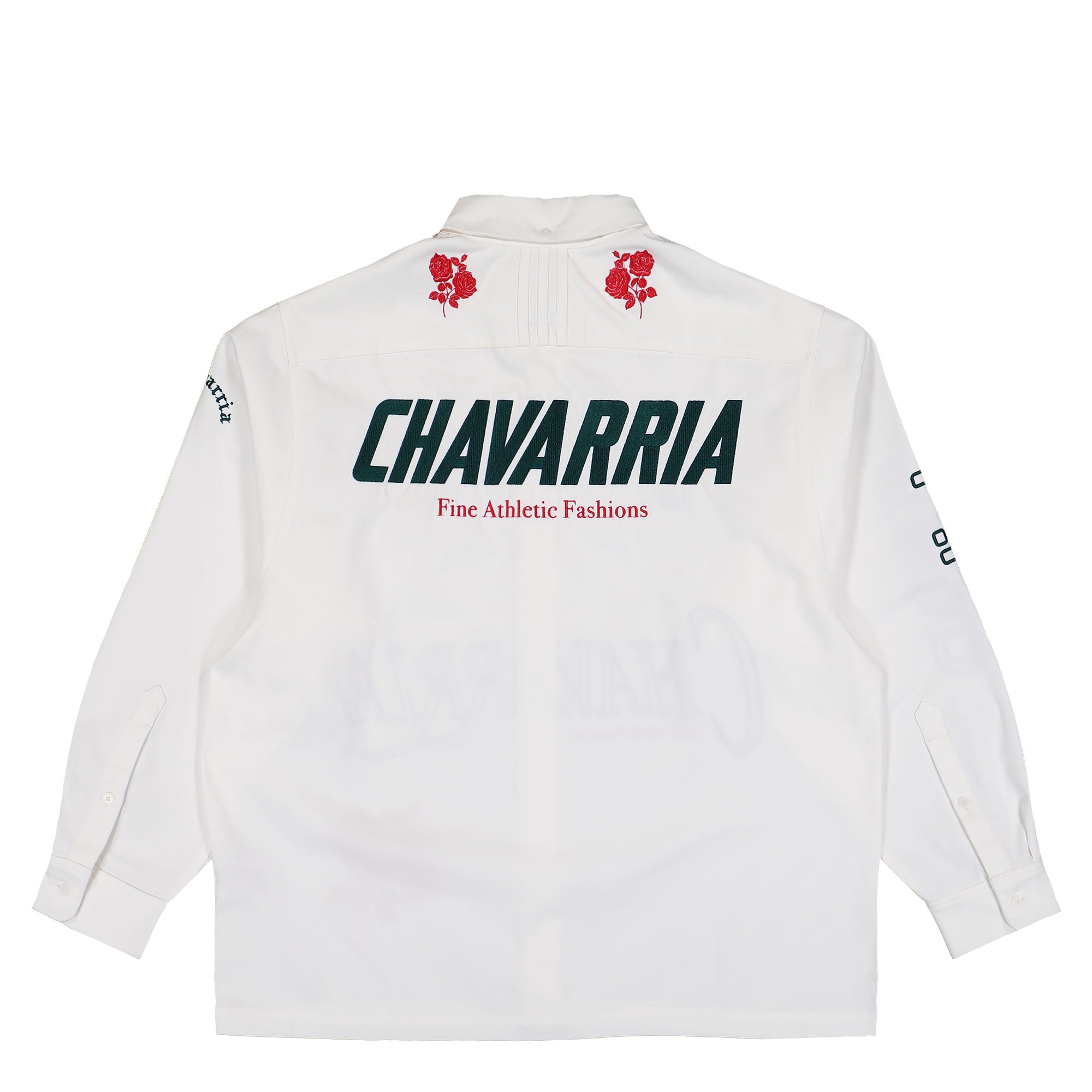 Willy Chavarria x adidas Button Up Shirt Off White Shirts KV1980 Close-up | Overkill