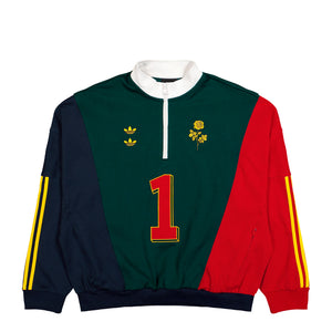 Willy Chavarria x adidas Watsonville Sweatshirt Aurora Ivy / Legend Ink / Better Scarlet Sweatshirt KV1996 | Overkill