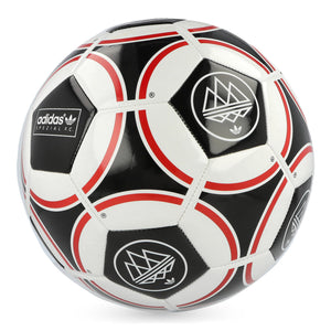 adidas Ball SPZL F.C. Chalk White / Black / Better Scarlet Football KW4534 | Overkill