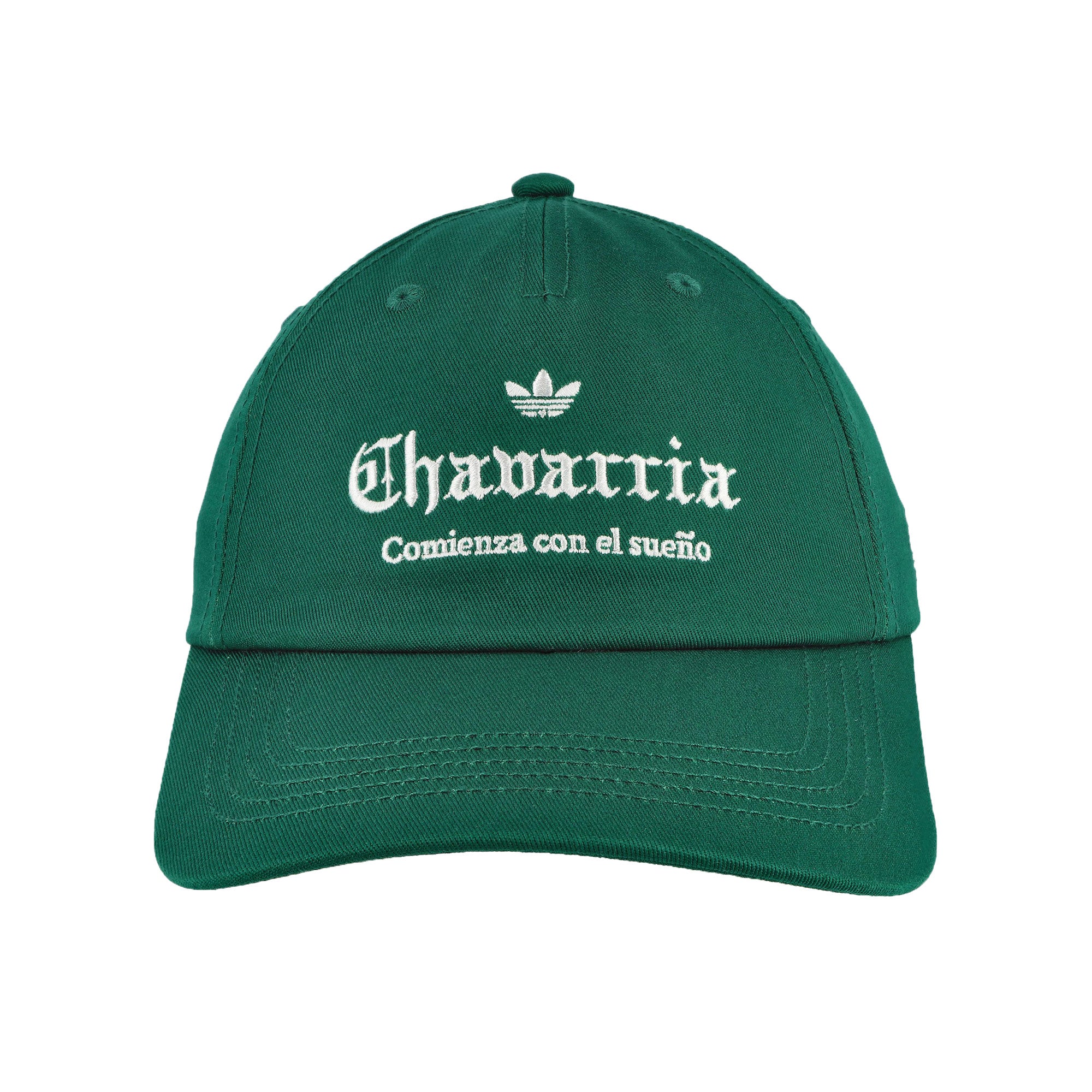 Willy Chavarria x adidas Crest Hat Collegiate Green Caps KW7336 Detail View 1 | Overkill