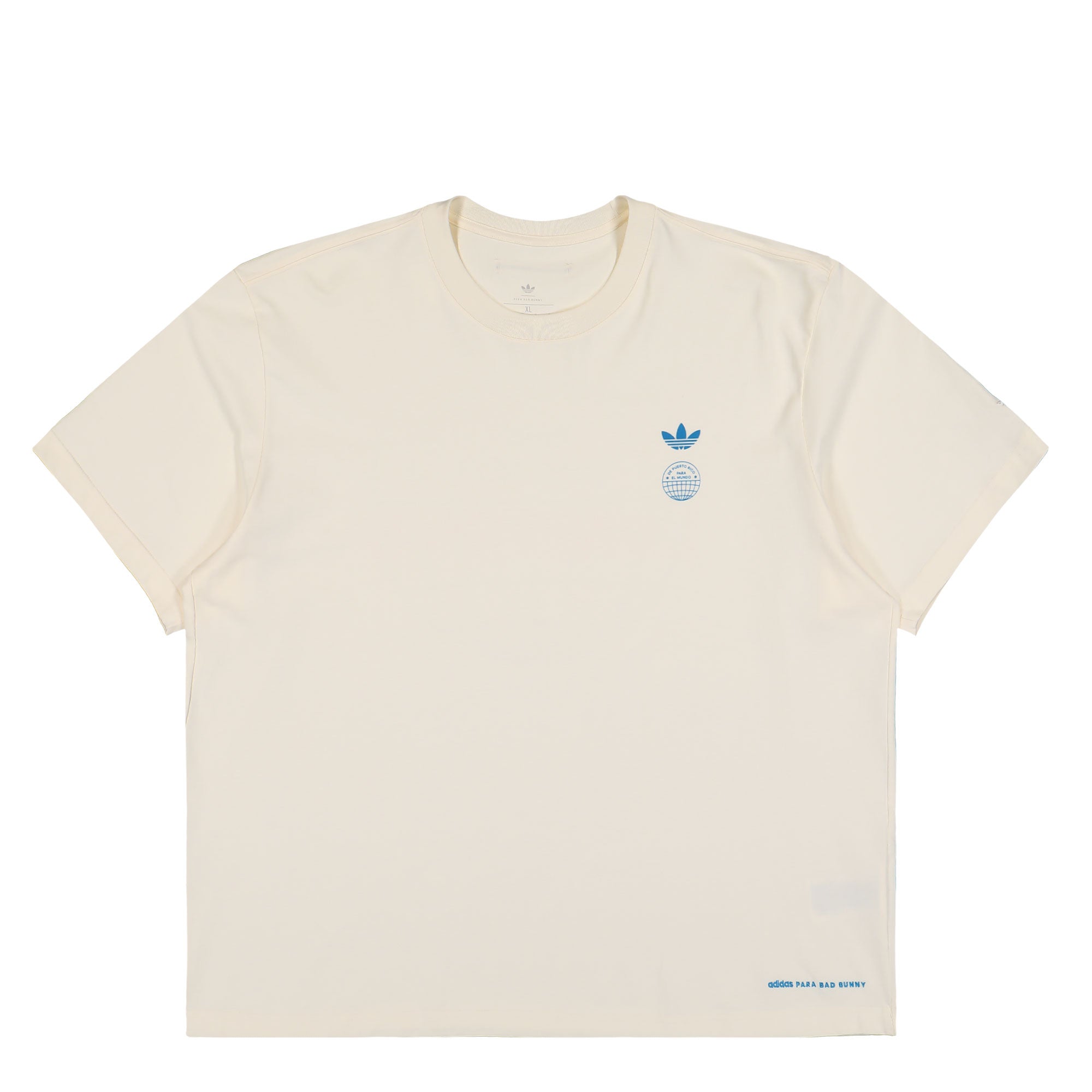 Bad Bunny x adidas DtMF Londres Heavyweight Merch Tee Cream White T-Shirts KW8074 | Overkill