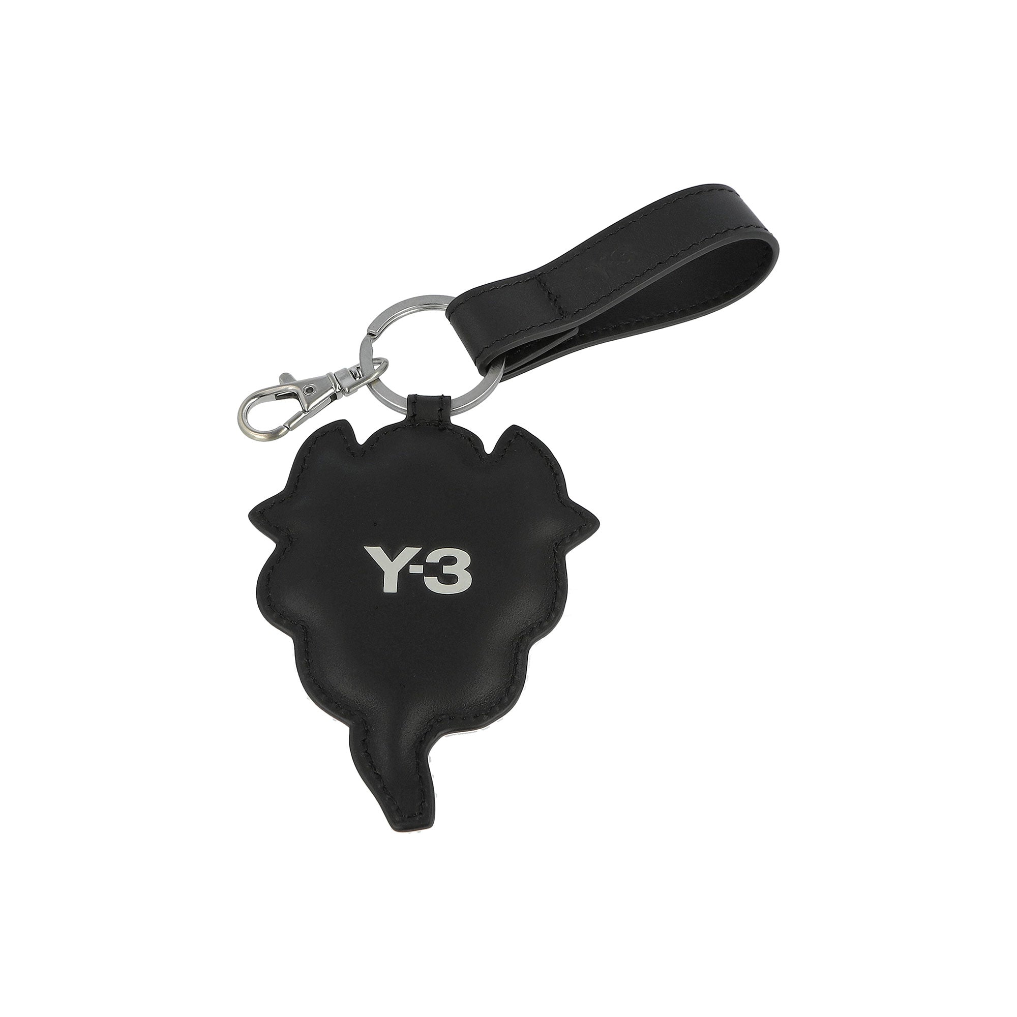 Y-3 Chito Leather Key Black Keychain KW9665 Close-up | Overkill