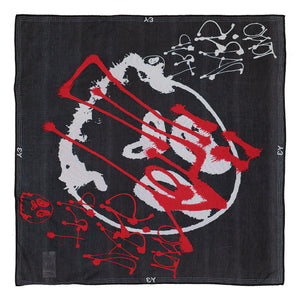 Y-3 Chito Graphic Scarf L Black Scarves KY0005 | Overkill