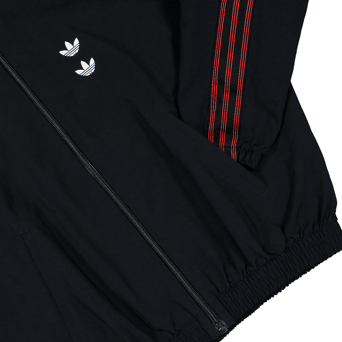 Willy Chavarria x adidas Woven Track Jacket Black Track Jackets KZ3119 Detail View 1 | Overkill