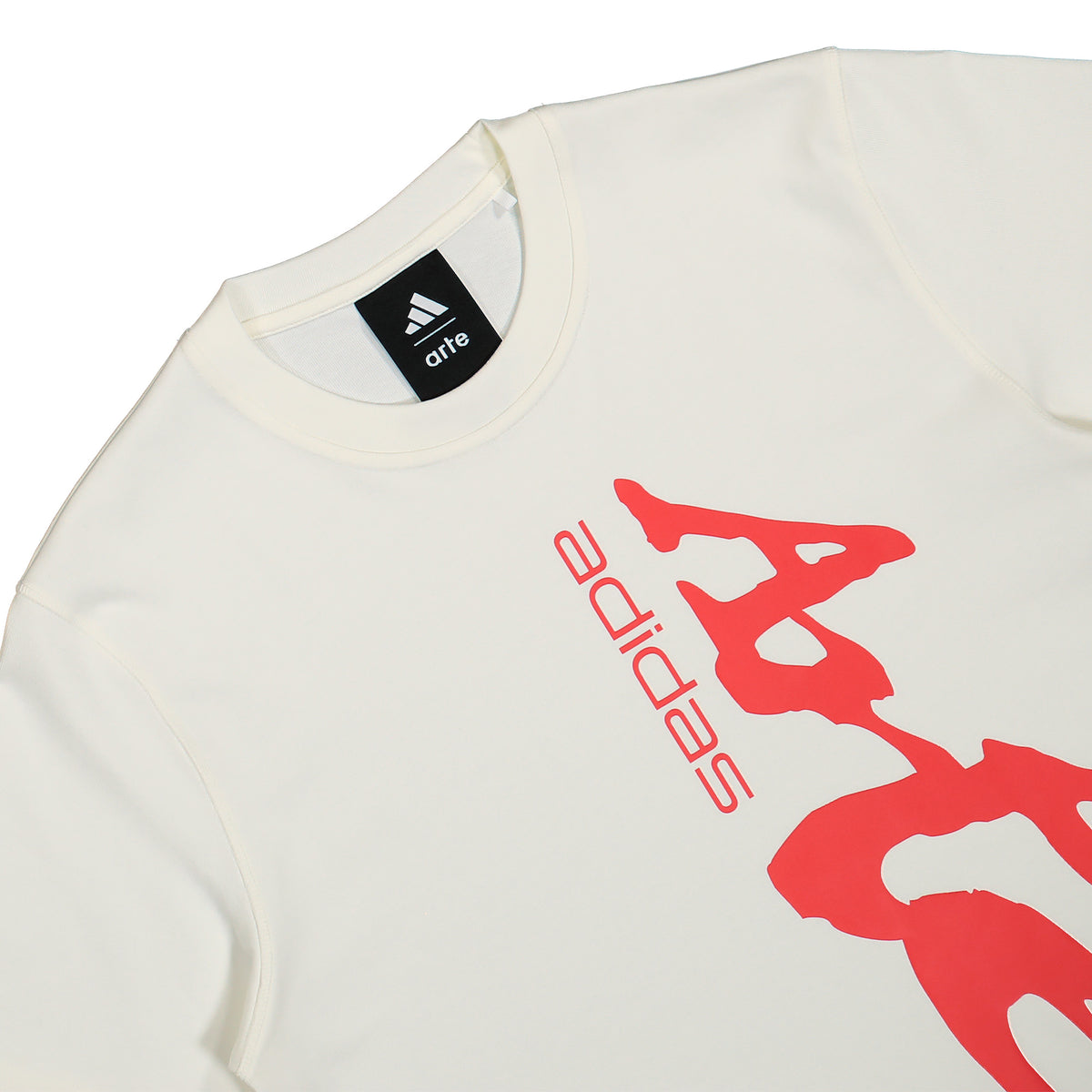 Arte Antwerp x adidas Graphic T-Shirt Off White / Lush Red t-Shit KZ5540 Detailfoto | Overkill