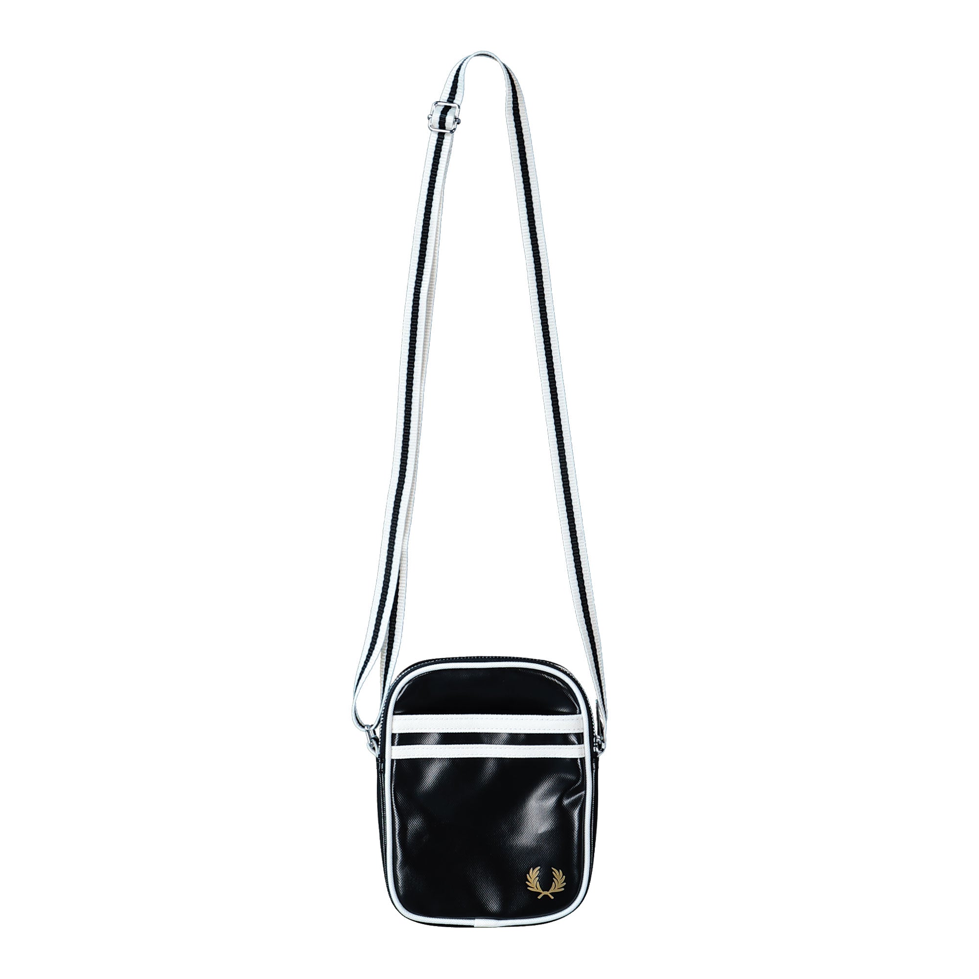 Fred Perry Classic Small Side Bag Black / Ecru Shoulder & Cross Body Bags L1179-D57 | Overkill