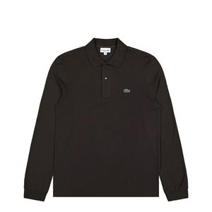 Lacoste Long Sleeved Ribbed Collar Shirt Marron Longsleeve L1312-00 SKB | Overkill