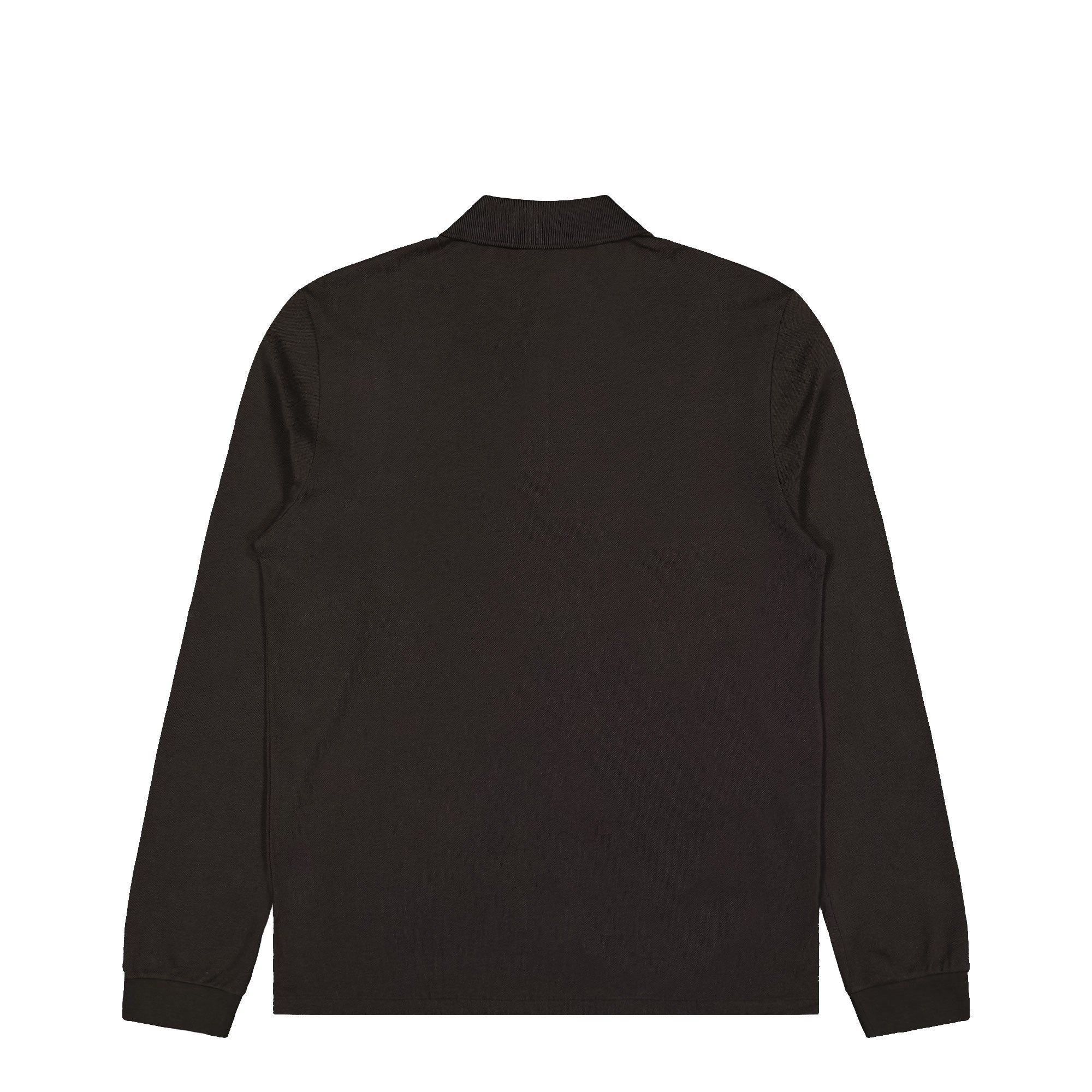 Lacoste Long Sleeved Ribbed Collar Shirt Marron Longsleeve L1312-00 SKB Close-up | Overkill