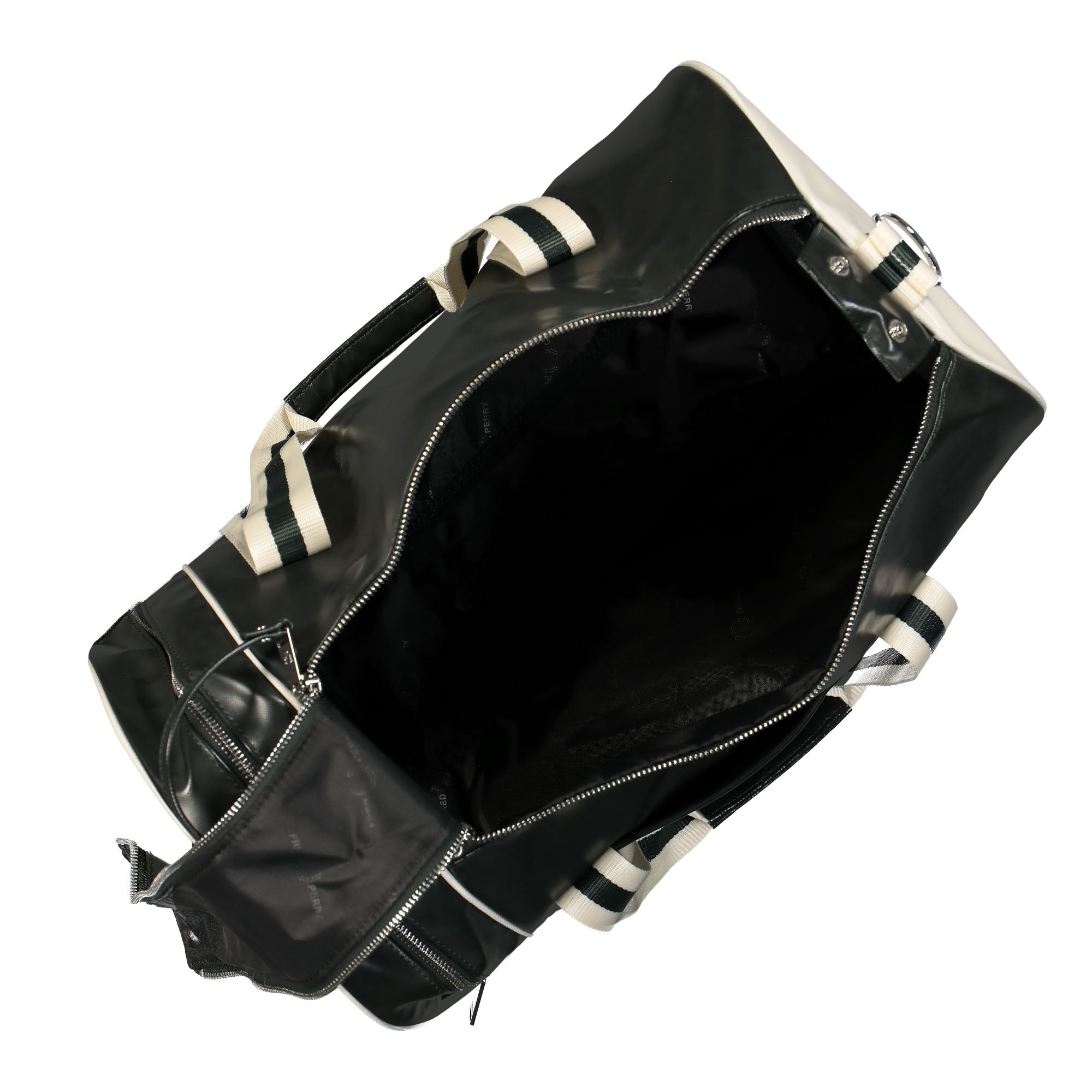 Fred Perry Classic Barrel Bag Night Green / Ecru Duffle Bags Detailfoto | Overkill