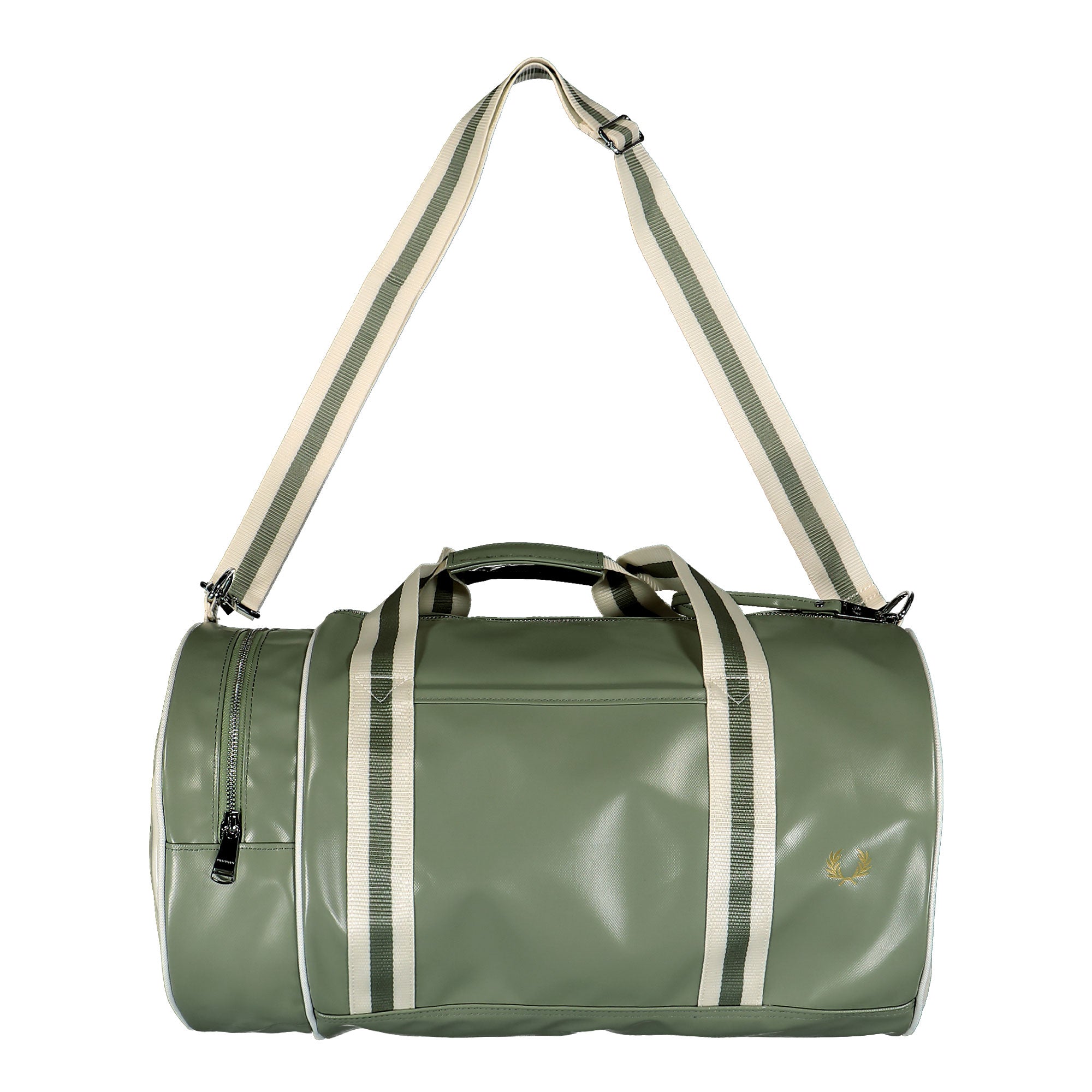 Fred Perry Classic Barrel Bag Olive Mint Duffle Bags L7255-X88 | Overkill