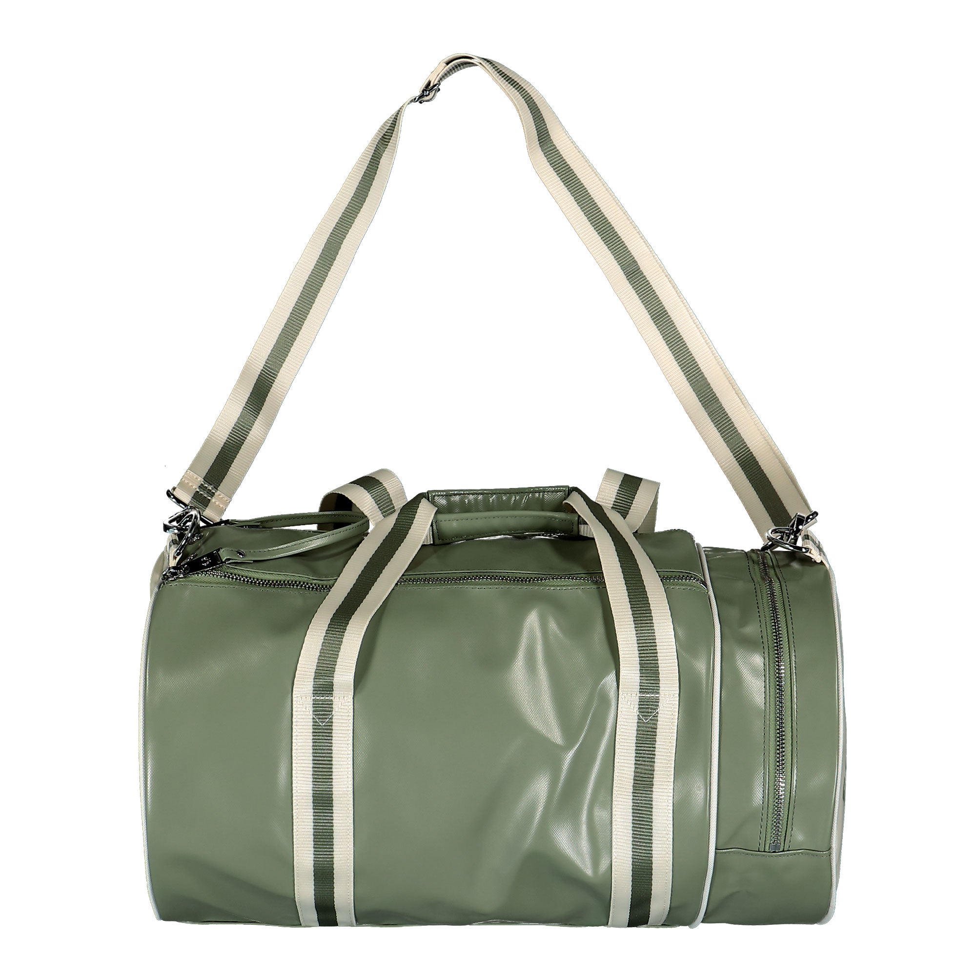 Fred Perry Classic Barrel Bag Olive Mint Duffle Bags Material | Overkill