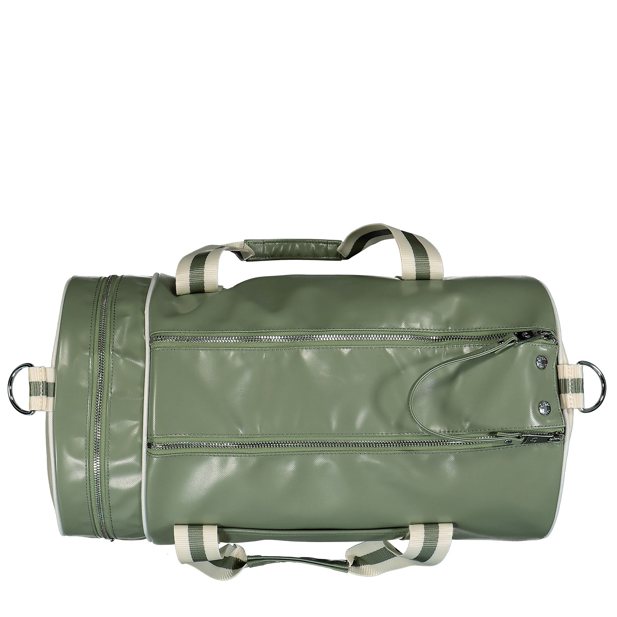 Fred Perry Classic Barrel Bag Olive Mint Duffle Bags Detailfoto | Overkill