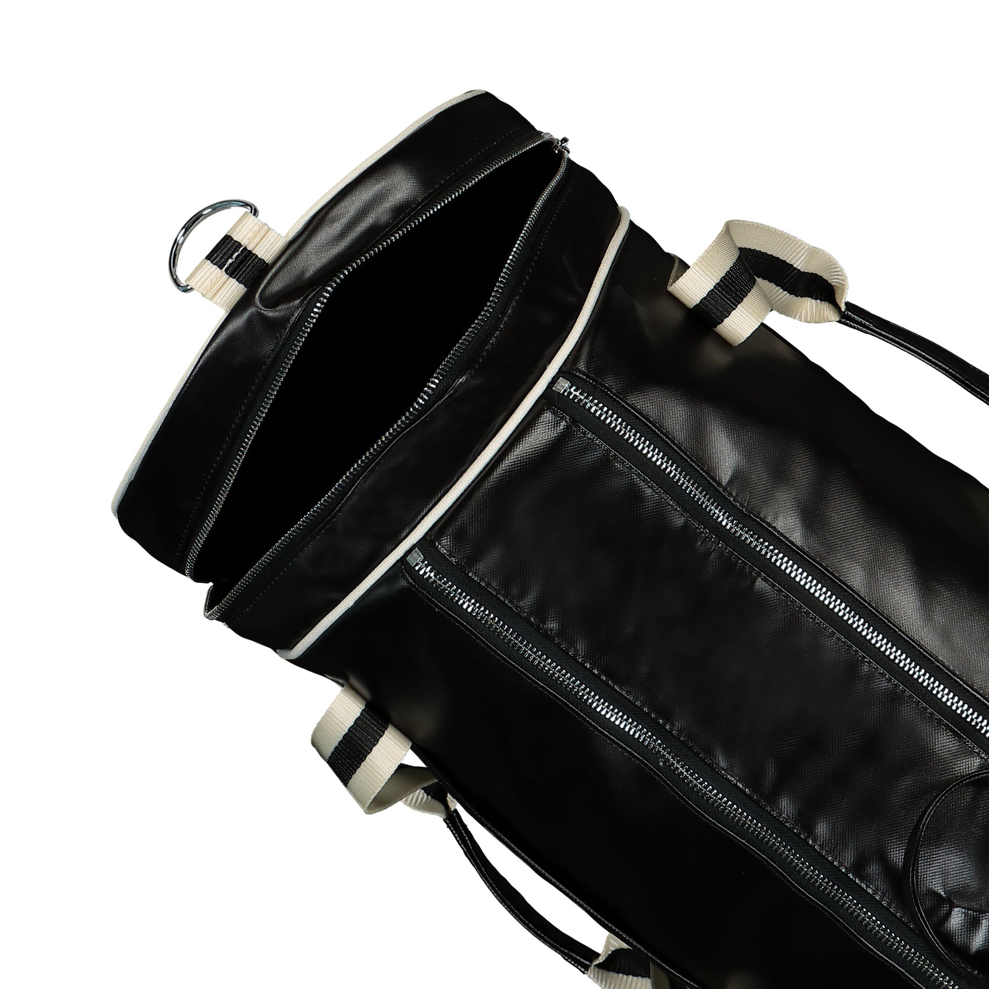 Fred Perry Classic Barrel Bag Black / Ecru Duffle Bags Detail view 1 | Overkill