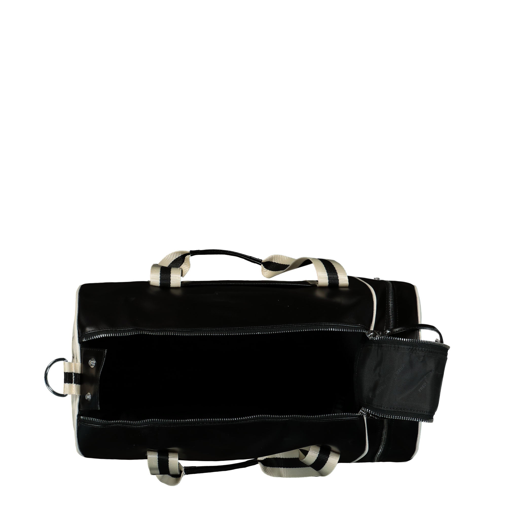 Fred Perry Classic Barrel Bag Black / Ecru Duffle Bags Detail view 2 | Overkill