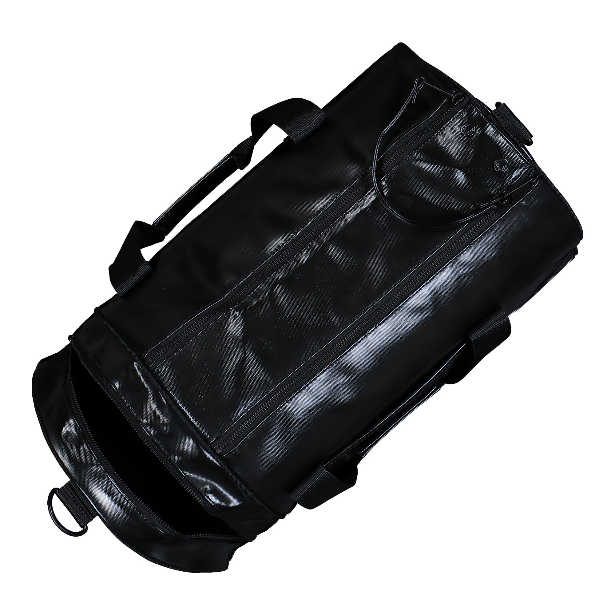 Fred Perry Tonal Classic Barrel Bag Black / Gold Duffle Bags L7260-774 Detail View 2 | Overkill