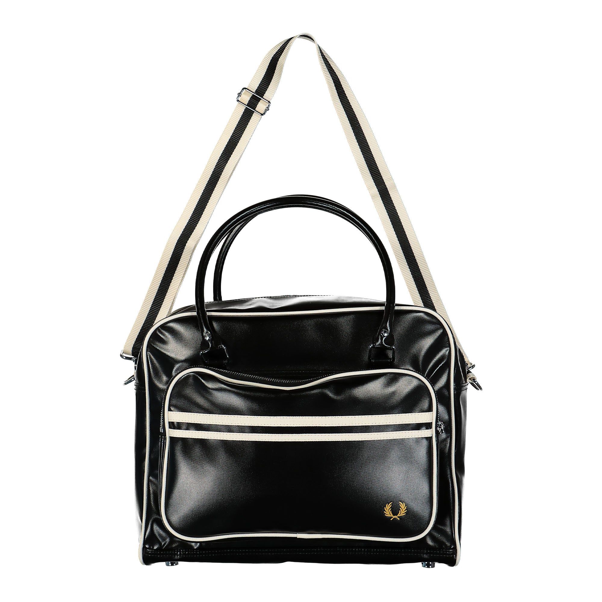 Fred Perry Classic Holdall Black / Ecru Shoulder & Cross Body Bags L8256-D57 | Overkill