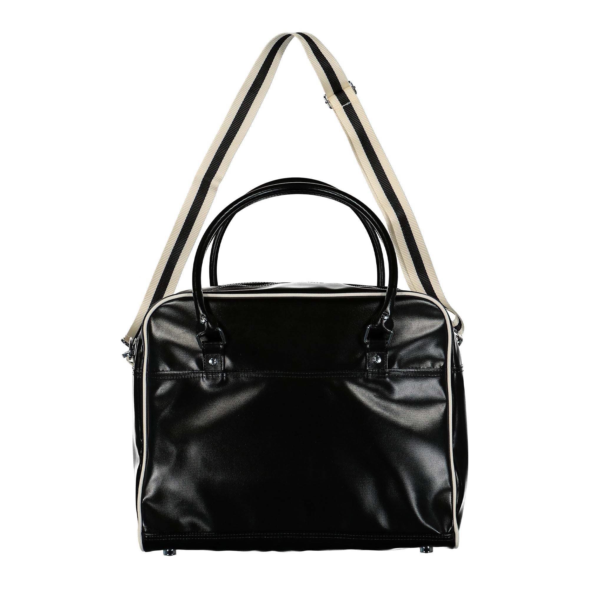 Fred Perry Classic Holdall Black / Ecru Shoulder & Cross Body Bags Close-up | Overkill