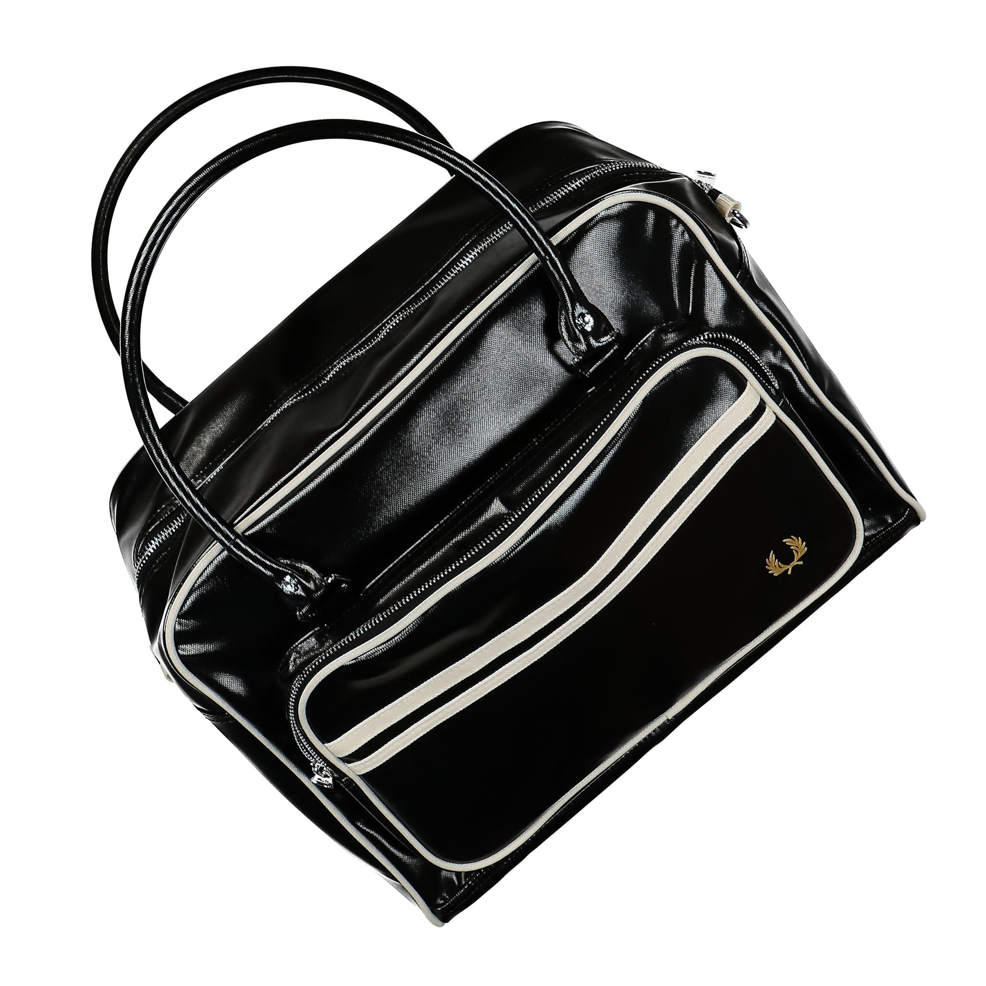 Fred Perry Classic Holdall Black / Ecru Shoulder & Cross Body Bags Detailfoto | Overkill
