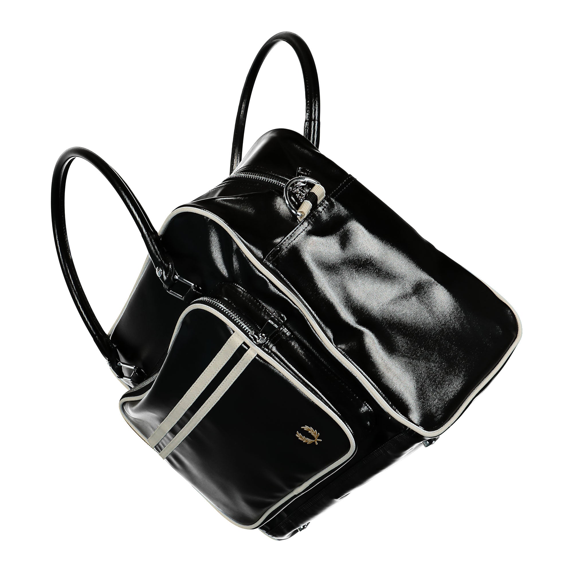 Fred Perry Classic Holdall Black / Ecru Shoulder & Cross Body Bags Detail view 1 | Overkill