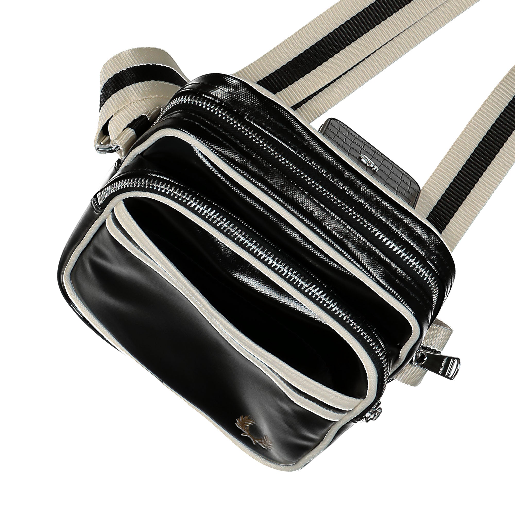 Fred Perry Classic Side Bag Black / Ecru Shoulder & Cross Body Bags Detail view 1 | Overkill