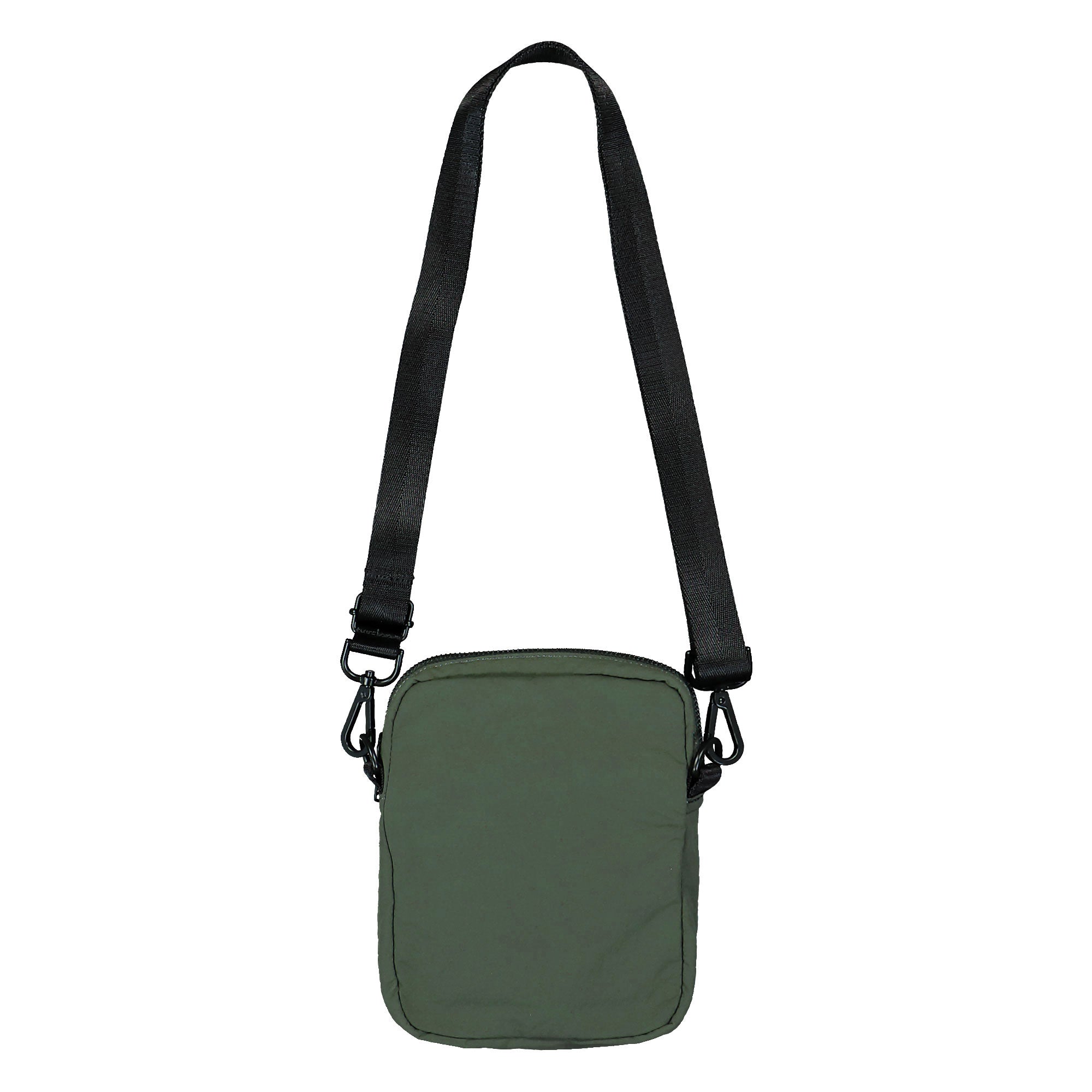 Fred Perry Crinkle Nylon Side Bag Field Green Shoulder & Cross Body Bags Close-up | Overkill