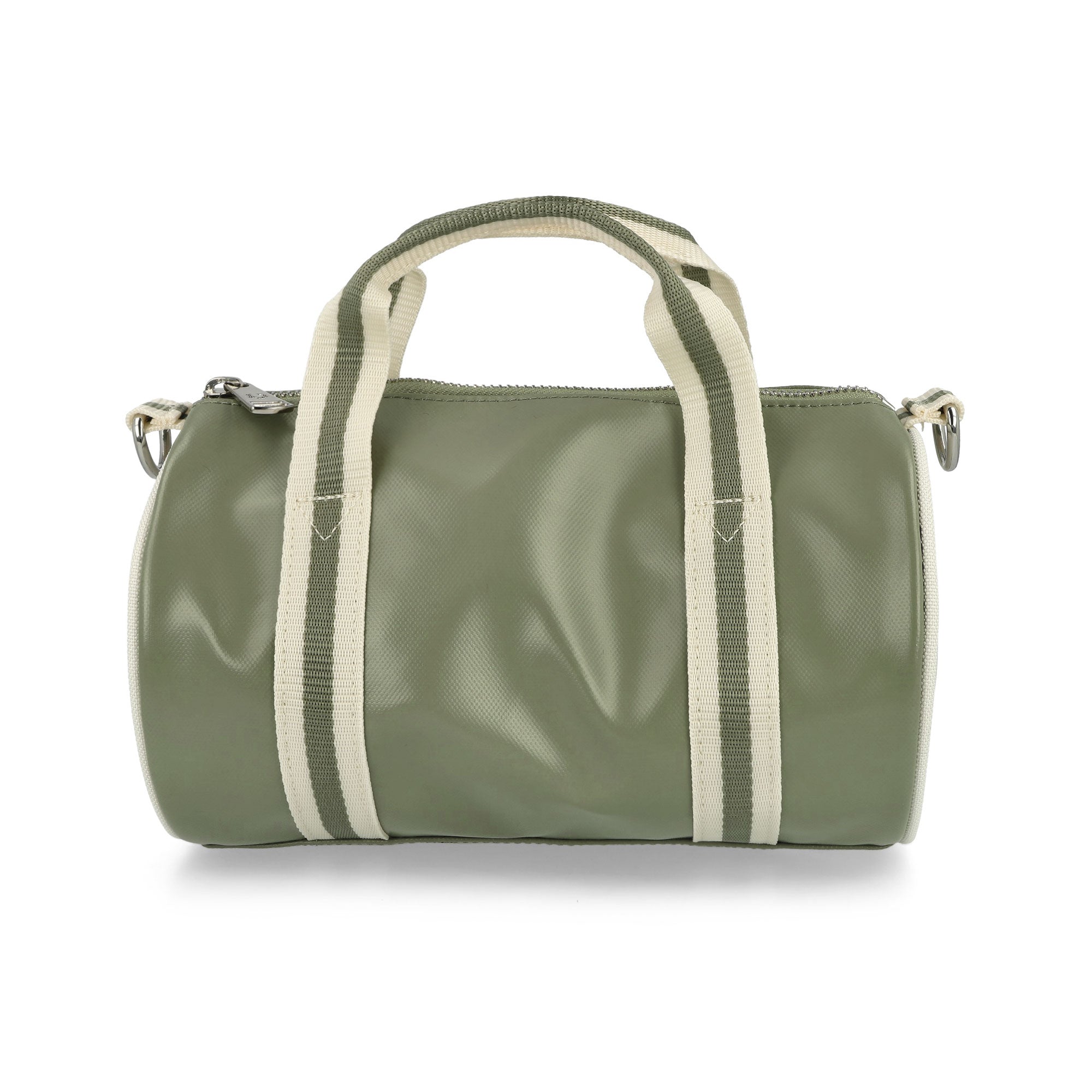 Fred Perry Classic Mini Barrel Bag Olive Mint Duffle Bags Detailfoto | Overkill