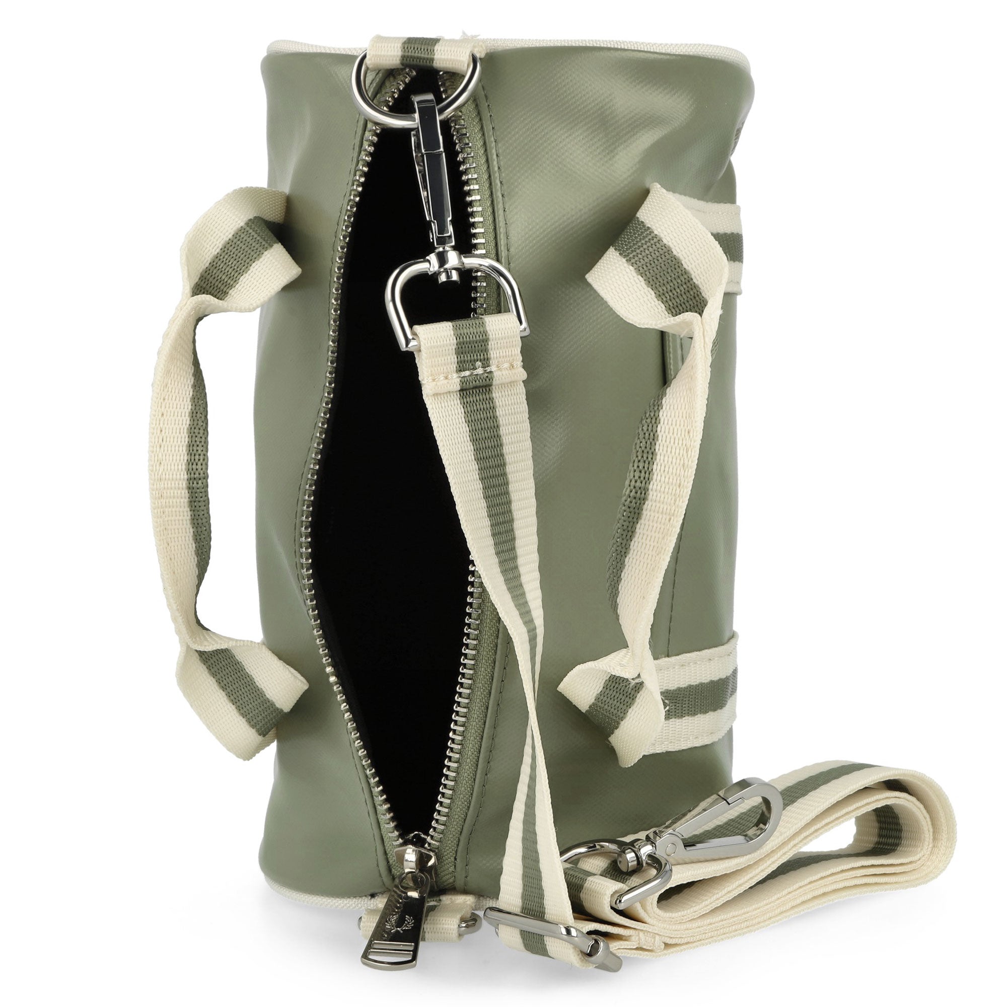 Fred Perry Classic Mini Barrel Bag Olive Mint Duffle Bags Detail view 1 | Overkill