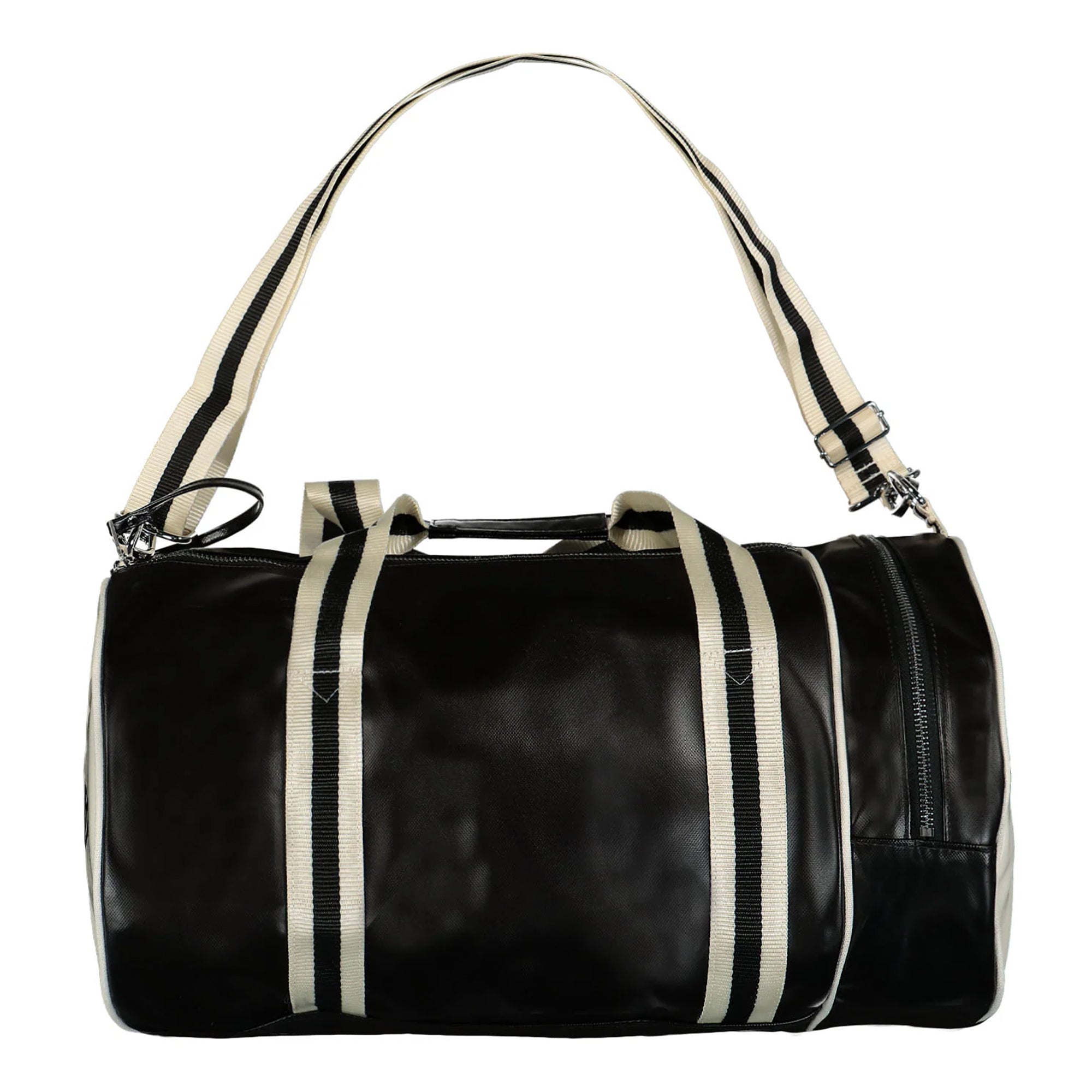 Fred Perry Classic Large Barrel Bag Black / Ecru Duffle Bags Material | Overkill