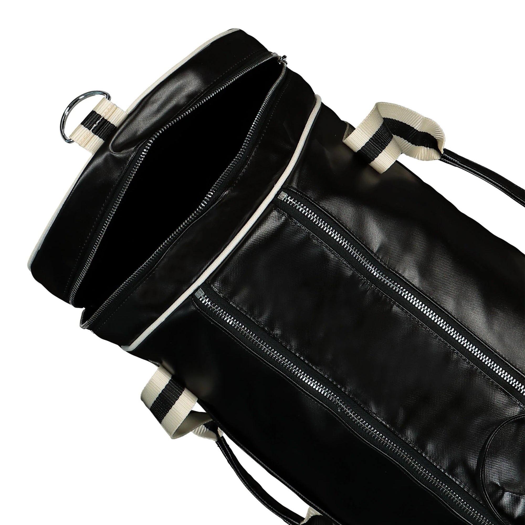 Fred Perry Classic Large Barrel Bag Black / Ecru Duffle Bags Detail view 1 | Overkill
