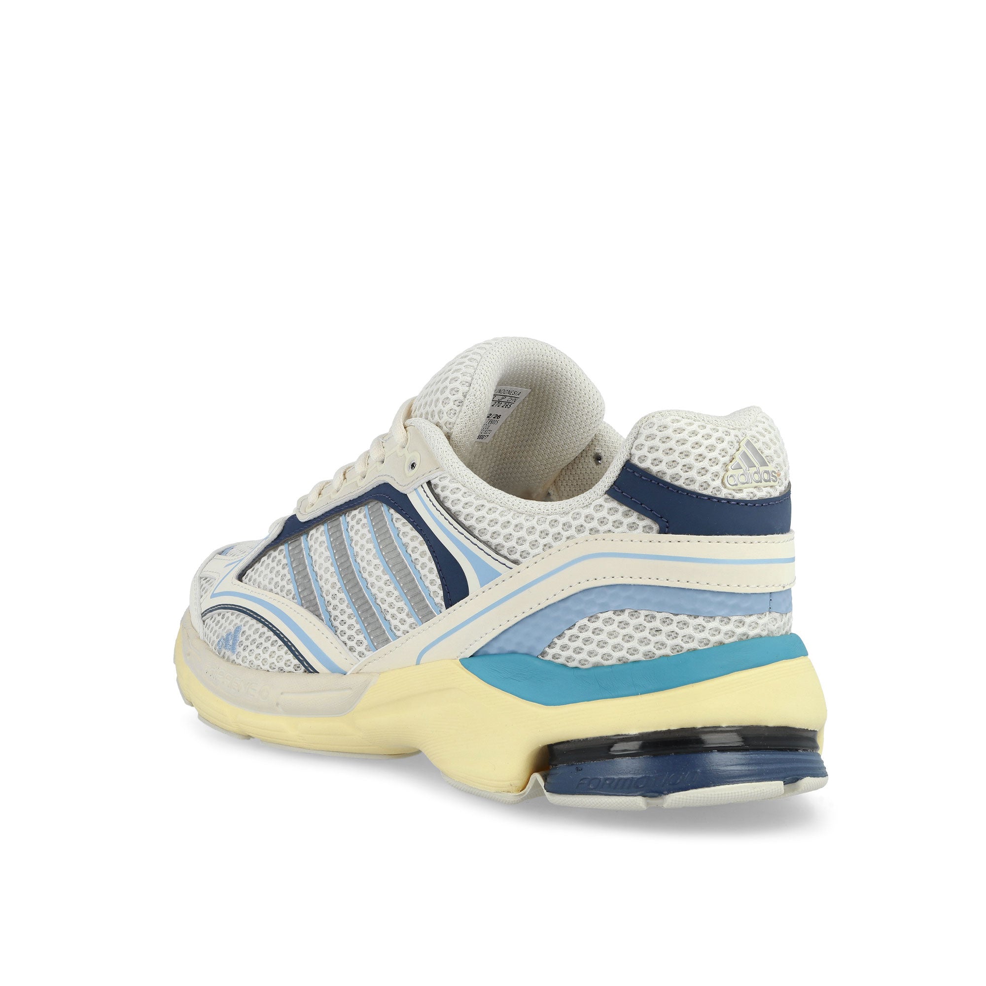 adidas Spiritain 2000 Off White / Silver Metallic / Clear Sky Low Top Sneakers LA2208 Material | Overkill