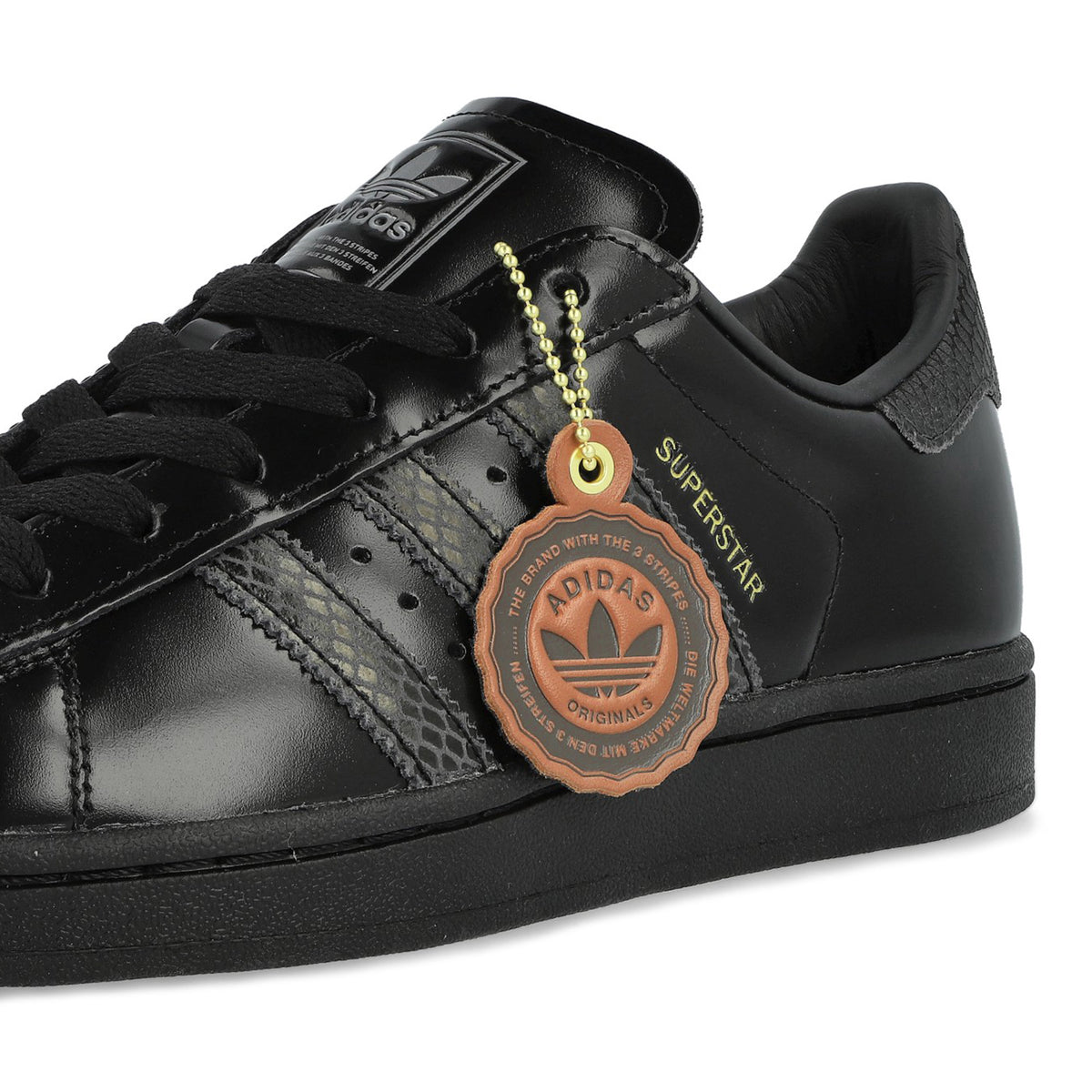 adidas Superstar II Berlin Core Black / Core Black / Carbon Low Top Sneakers LB5476 Material | Overkill