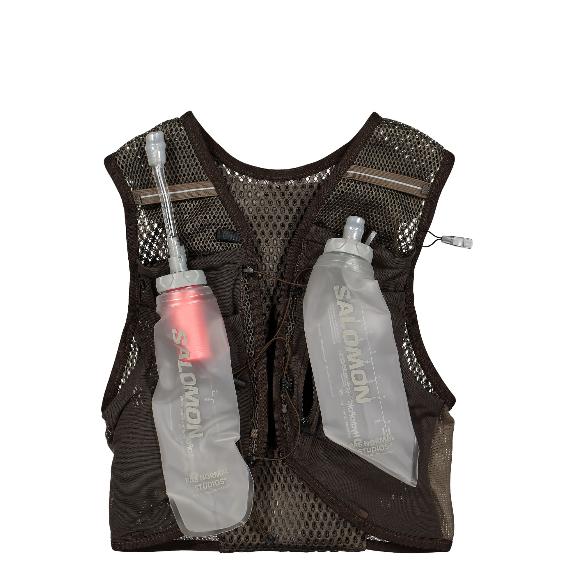 Salomon Active Skin 8 Running Vest For PNS Black Coffee / Delicioso Vests Close-up | Overkill