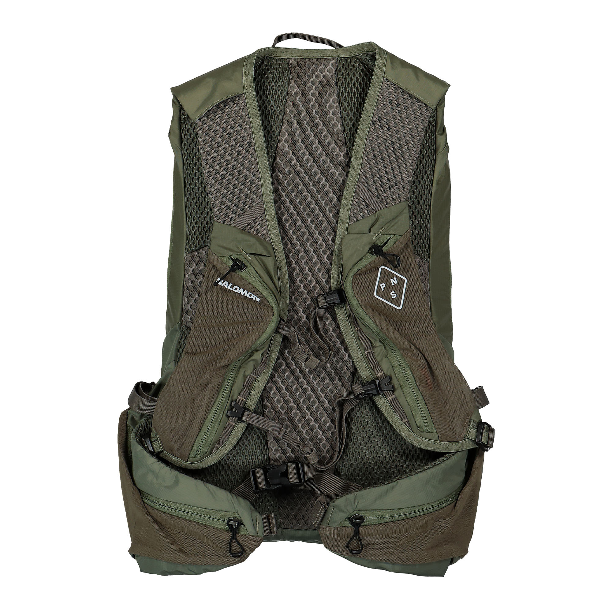 Salomon Pas Normal Studios x Salomon XT 20 For PNS Backpack Deep Lichen Green , Bungee Cord Backpacks Material | Overkill