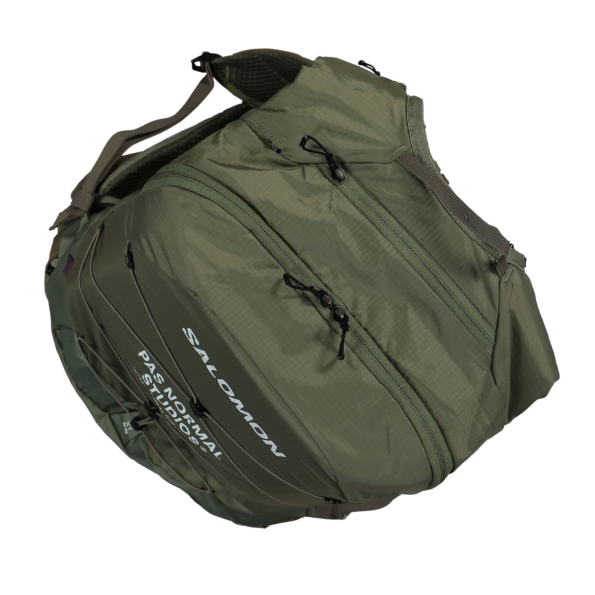 Salomon Pas Normal Studios x Salomon XT 20 For PNS Backpack Deep Lichen Green , Bungee Cord Backpacks Detailfoto | Overkill