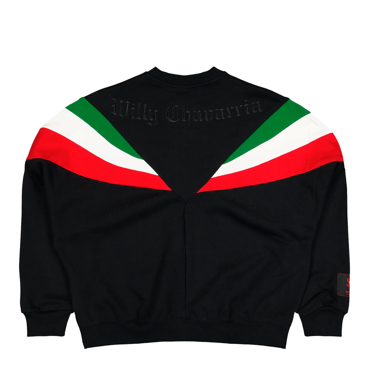 Willy Chavarria x adidas Chicano Sweatshirt Black Sweatshirt LC8126 Close-up | Overkill