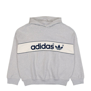 adidas Block Hoodie Light Grey Heather Hoodie LD9300 | Overkill