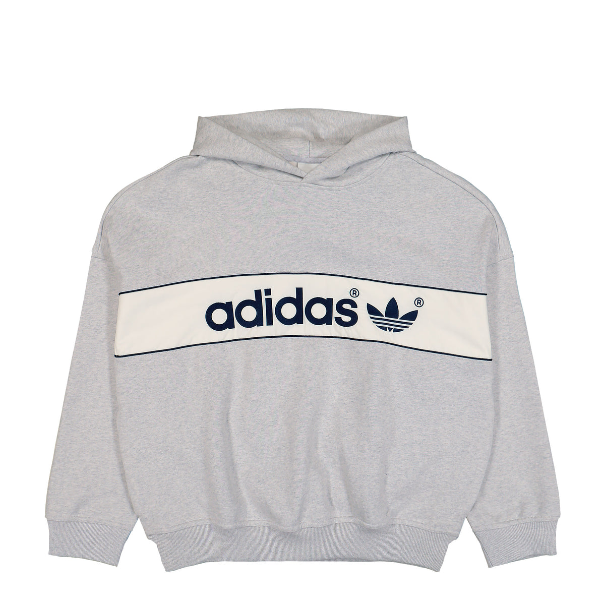 adidas Block Hoodie Light Grey Heather Hoodie LD9300 | Overkill
