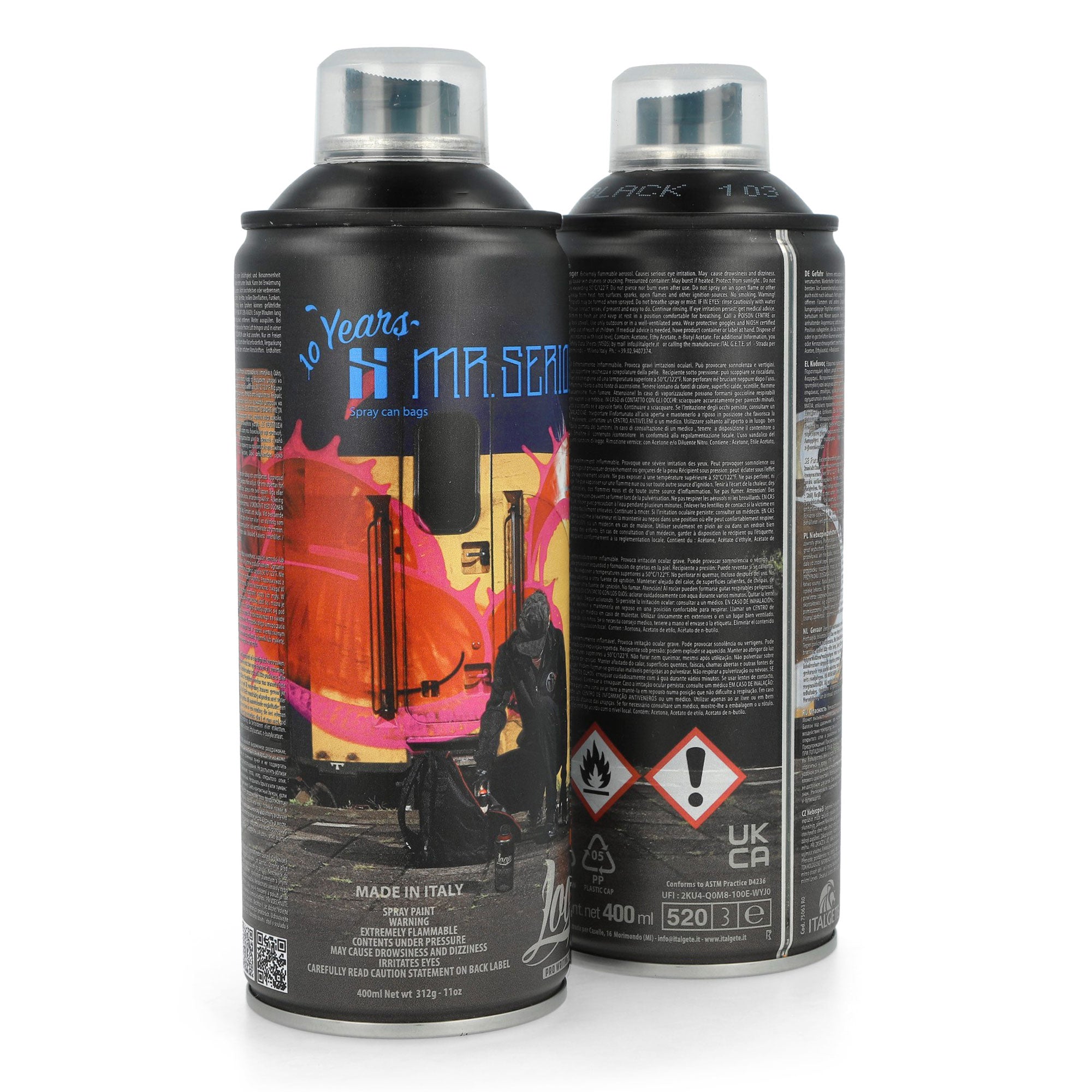 Mr. Serious x Loop 10 Years Ltd. Edition 400 ml LP-103 Black Matt Spraycan LP-MS-10Y Detailfoto | Overkill