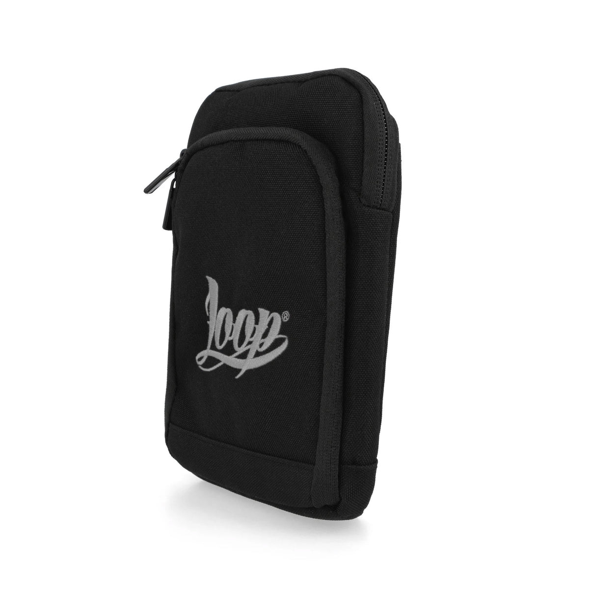 Loop Pusherbag Logo Stick - Silver Black / Silver Chest Pouch LP-PB-LS-SIL Close-up | Overkill