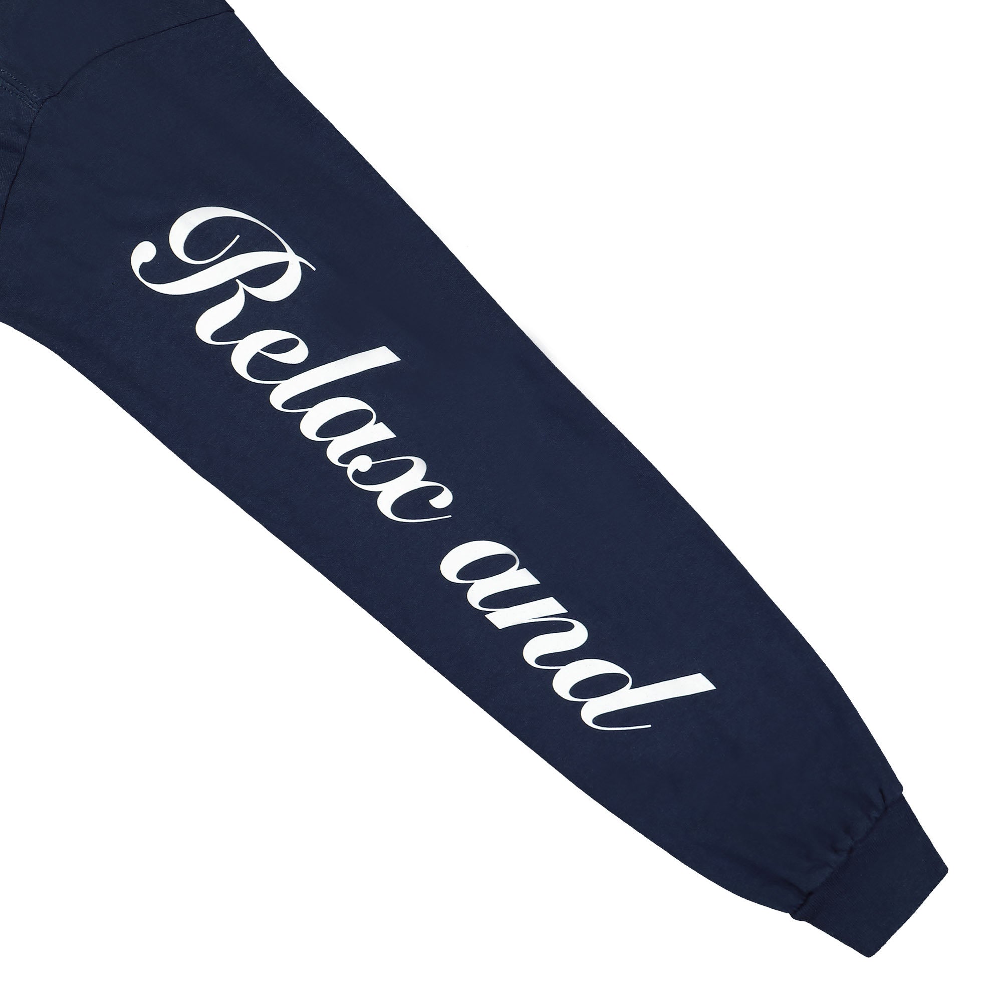 Free & Easy Olde English LS Tee Navy Longsleeves Detailfoto | Overkill