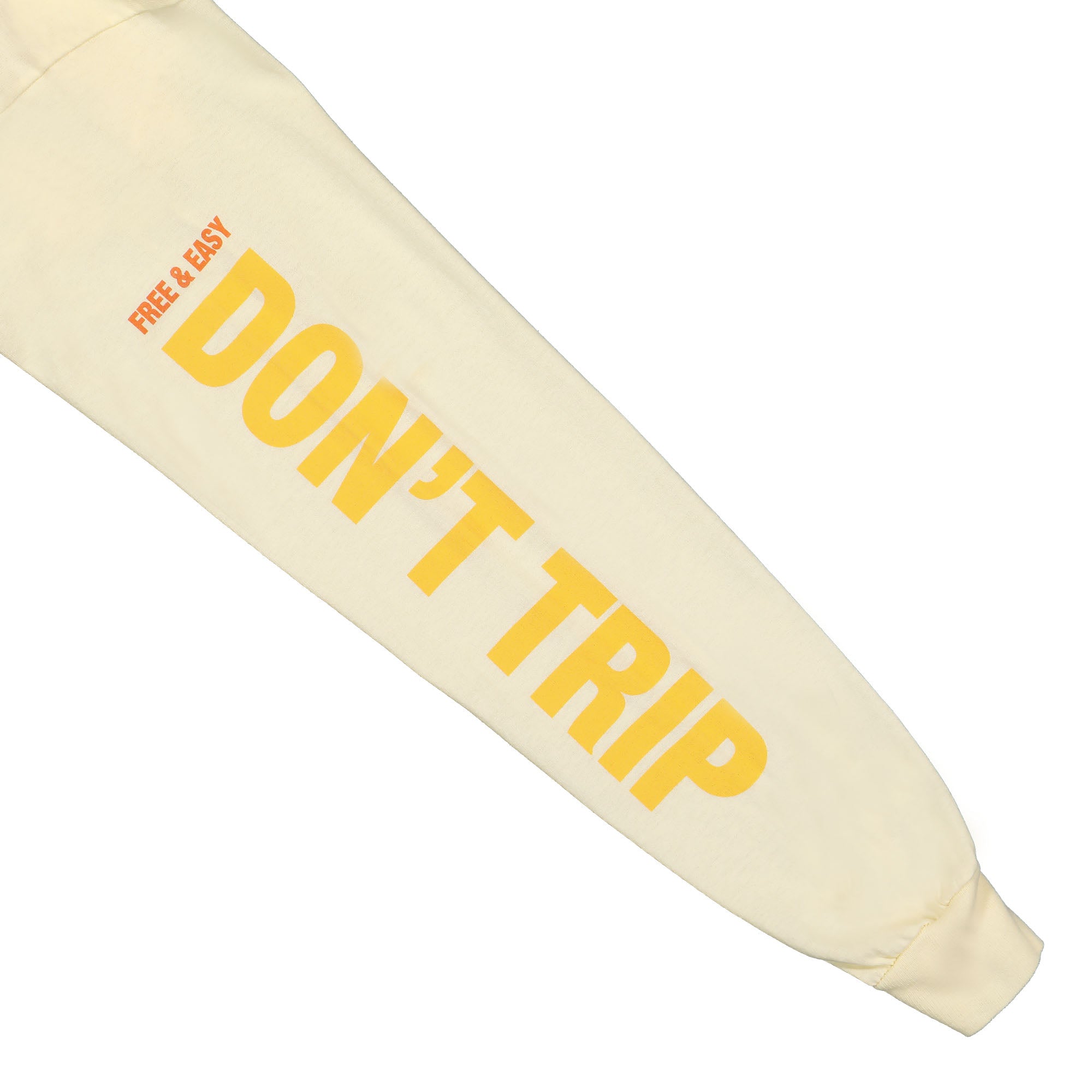 Free & Easy Island Flower LS Tee Pale Yellow Longsleeves Detailfoto | Overkill