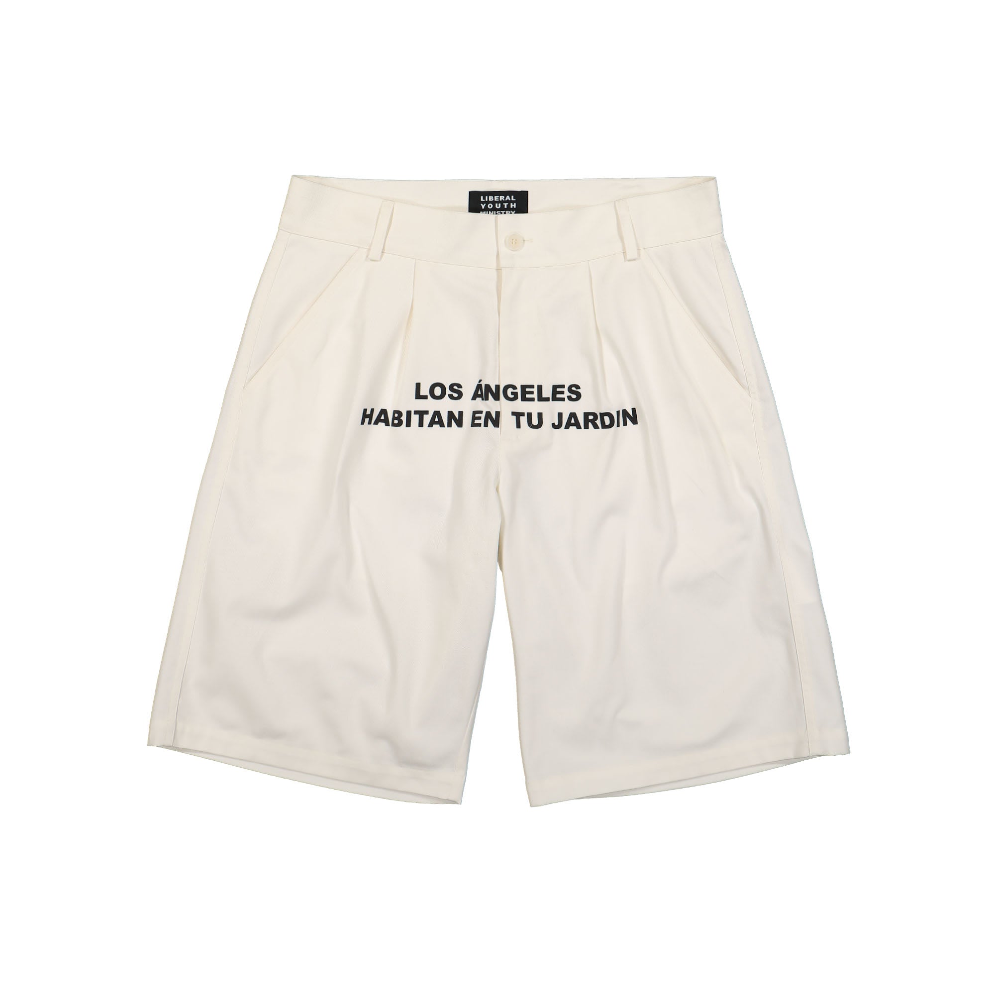 Liberal Youth Ministry Tailored Wover Shorts White Shorts LYM03P009 | Overkill